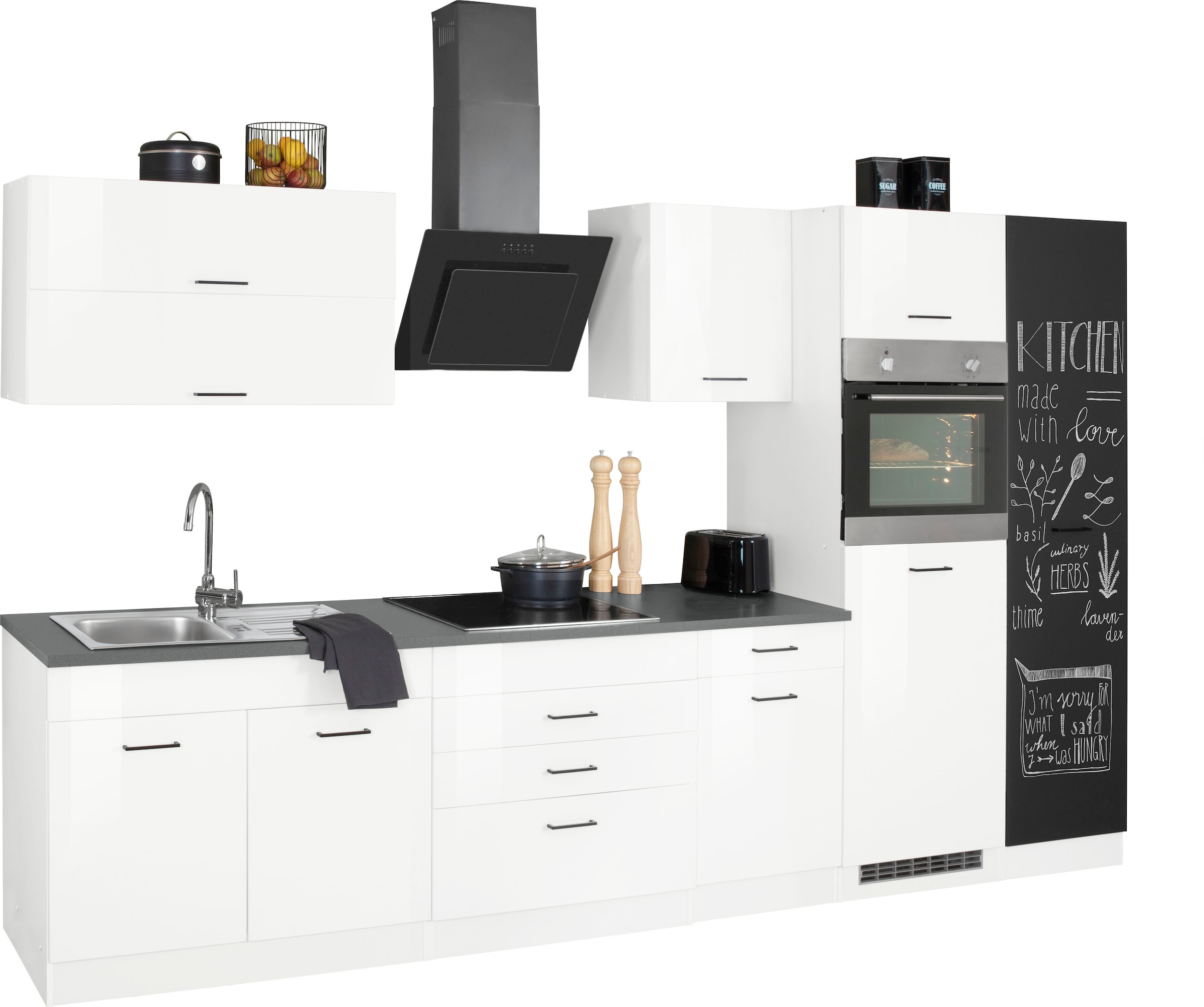 Image of KOCHSTATION "KS-Trier" ohne E-Geräte, Breite 340 cm