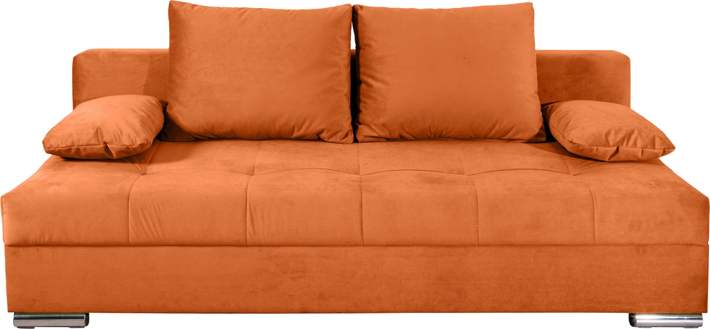 COLLECTION AB Schlafsofa »Tania mit Bettfunktion und Bettkasten« komfortabler Sitzkomfort: Federkern-Polsterung, inklusive Rückenkissen