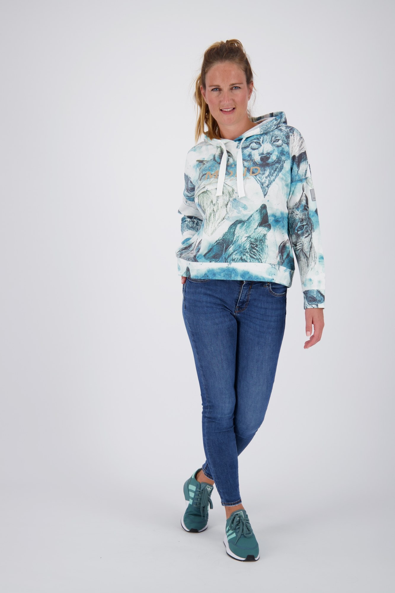 LPO Sweat à capuche »SWEAT GILFORD AOP WOMEN«, avec détails contrastés
