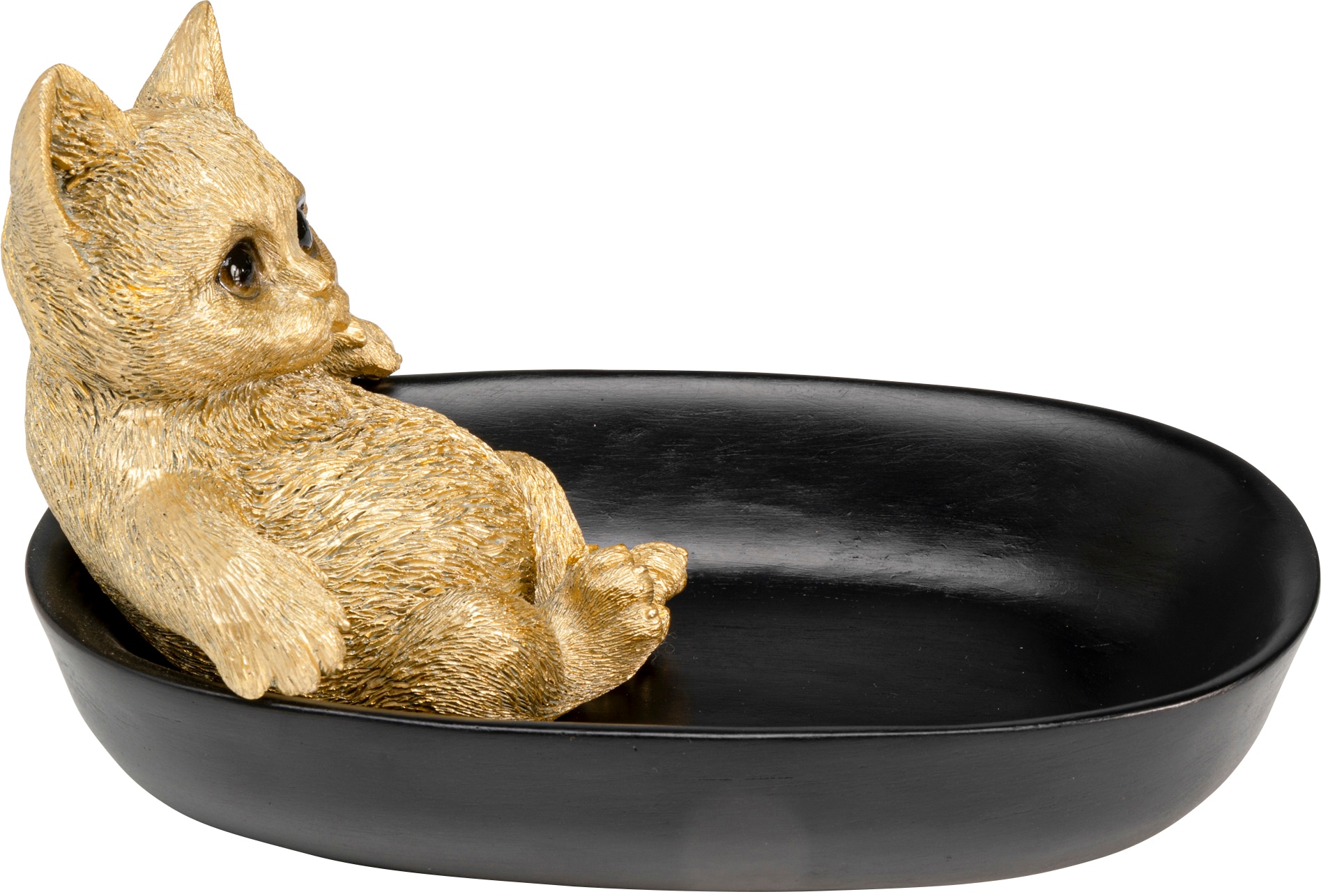 Kare Design Bol »Bathing Cat 20cm« aus polyresin (pierre artificielle) en polyresine