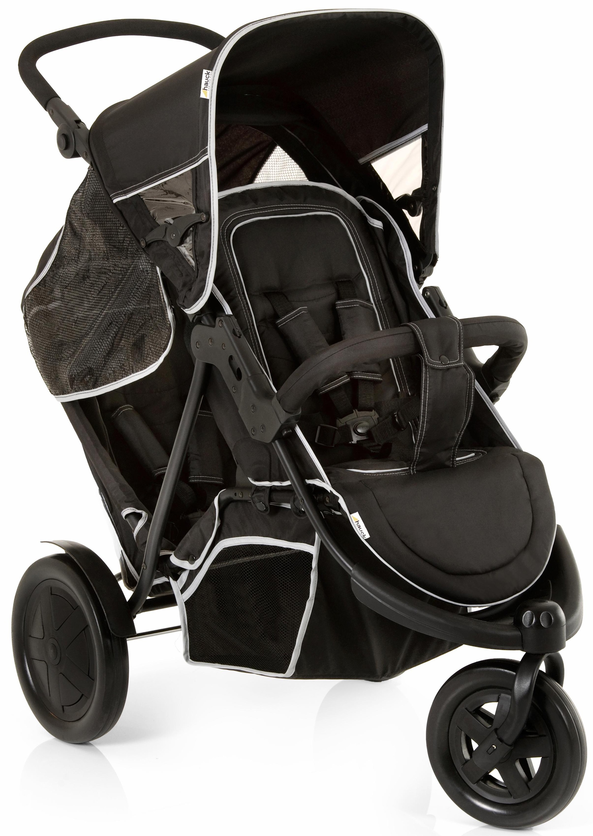 Image of Hauck Geschwisterwagen »Freerider Black«, 15 kg, mit schwenk- und feststellbarem Vorderrad bei Ackermann Versand Schweiz