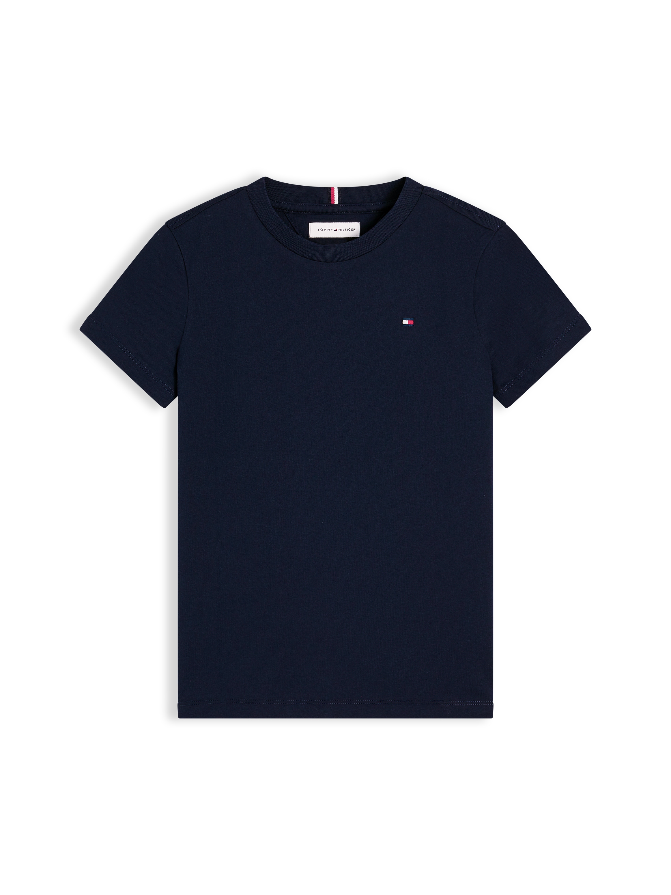 Tommy Hilfiger T-shirt encolure ronde, coupe régulière, enfants jusqu'à 16 ans, coton pur