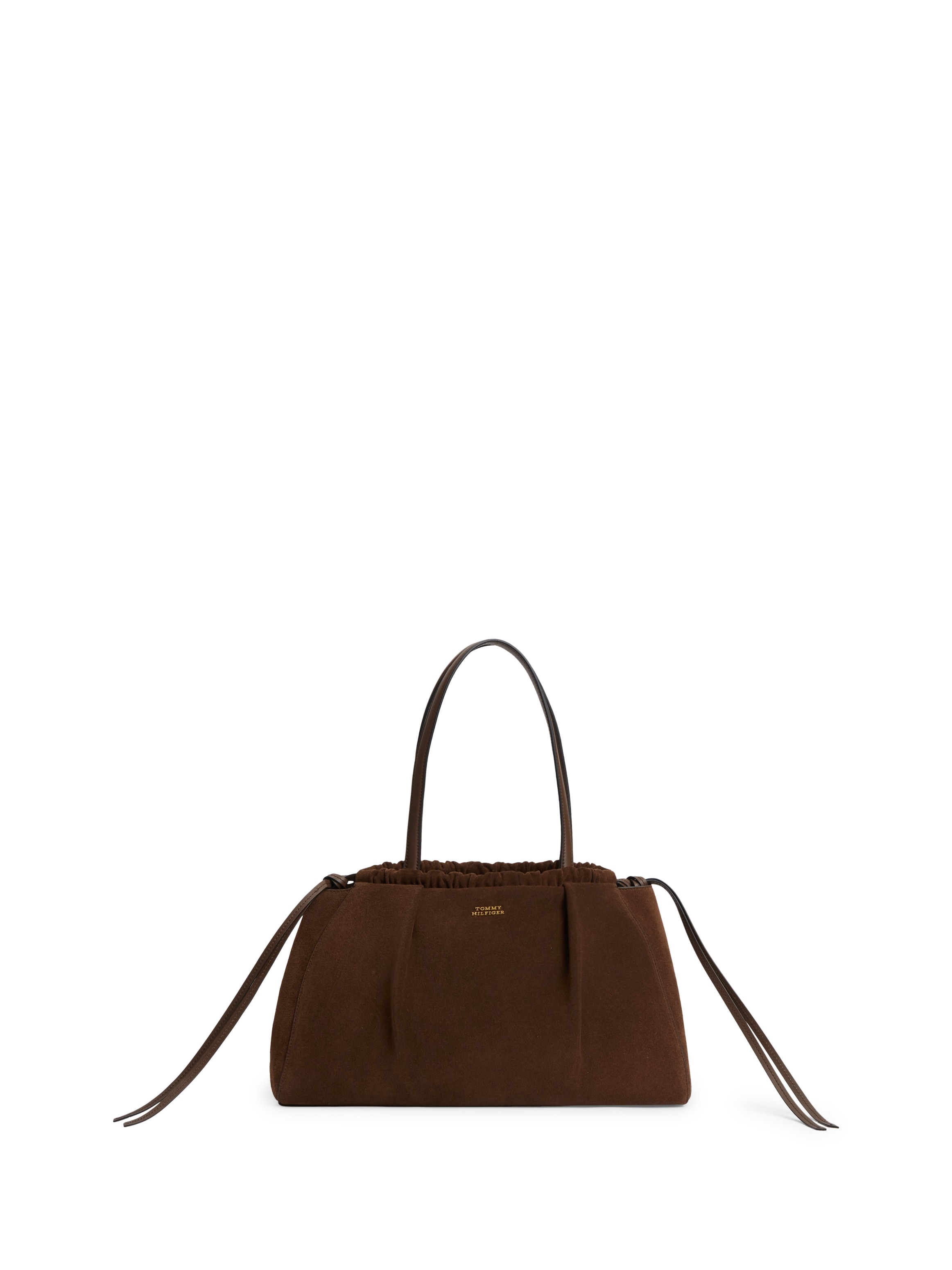 Image of Tommy Hilfiger Hobo "SOFT LEATHER HOBO SUEDE" Damen Handtasche, Schultertasche mit Kordelzug