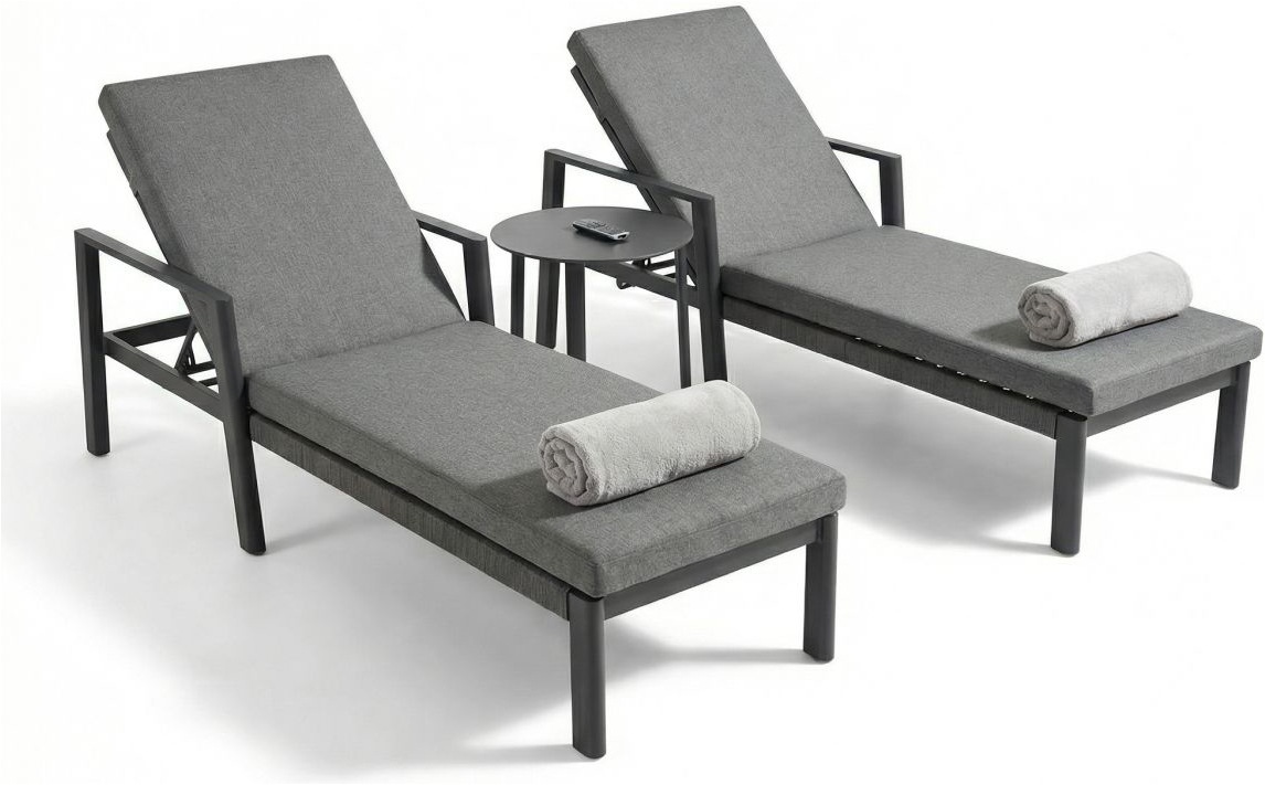 Image of Ambiente Haus Loungeset "Sonnenliege inkl. Kissen 2er Set" Set, 4 tlg.