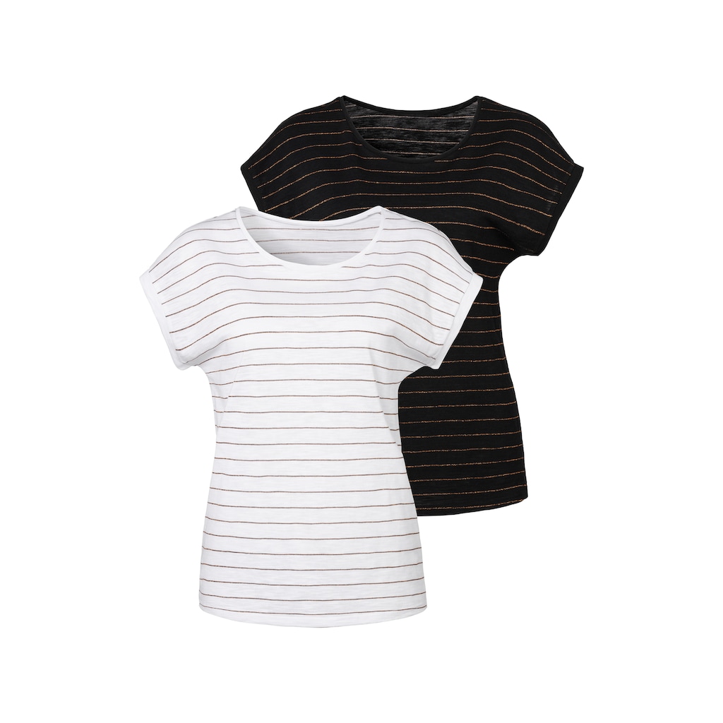 Vivance T-Shirt, (2er-Pack)