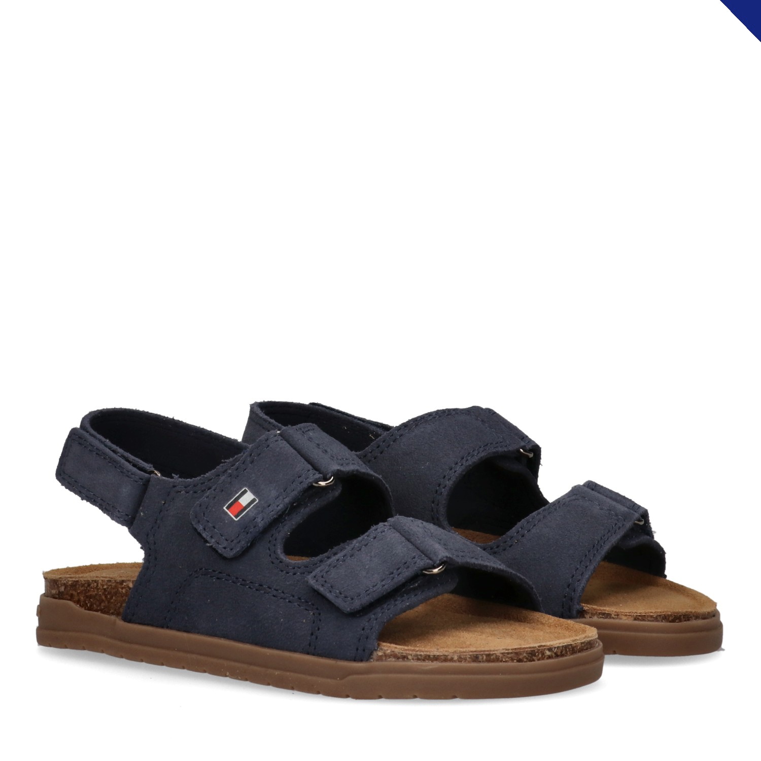 Image of Tommy Hilfiger Sandale Barfussschuh, Sommerschuh mit drei regulierbaren Klettverschlüssen