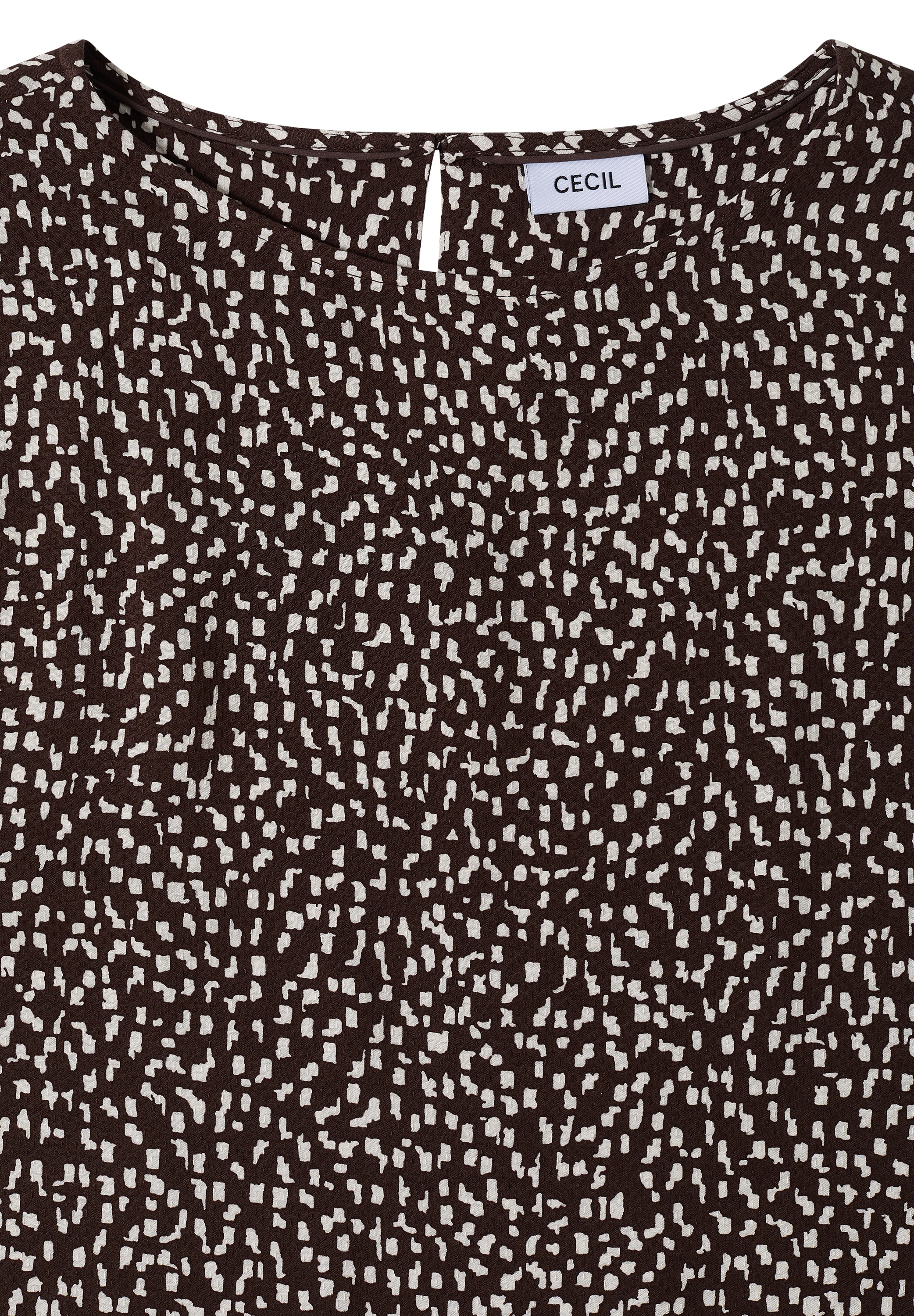 Cecil Druckkleid Ohne Taschen Sommerkleid mit Minimalprint und mit Capsleeves