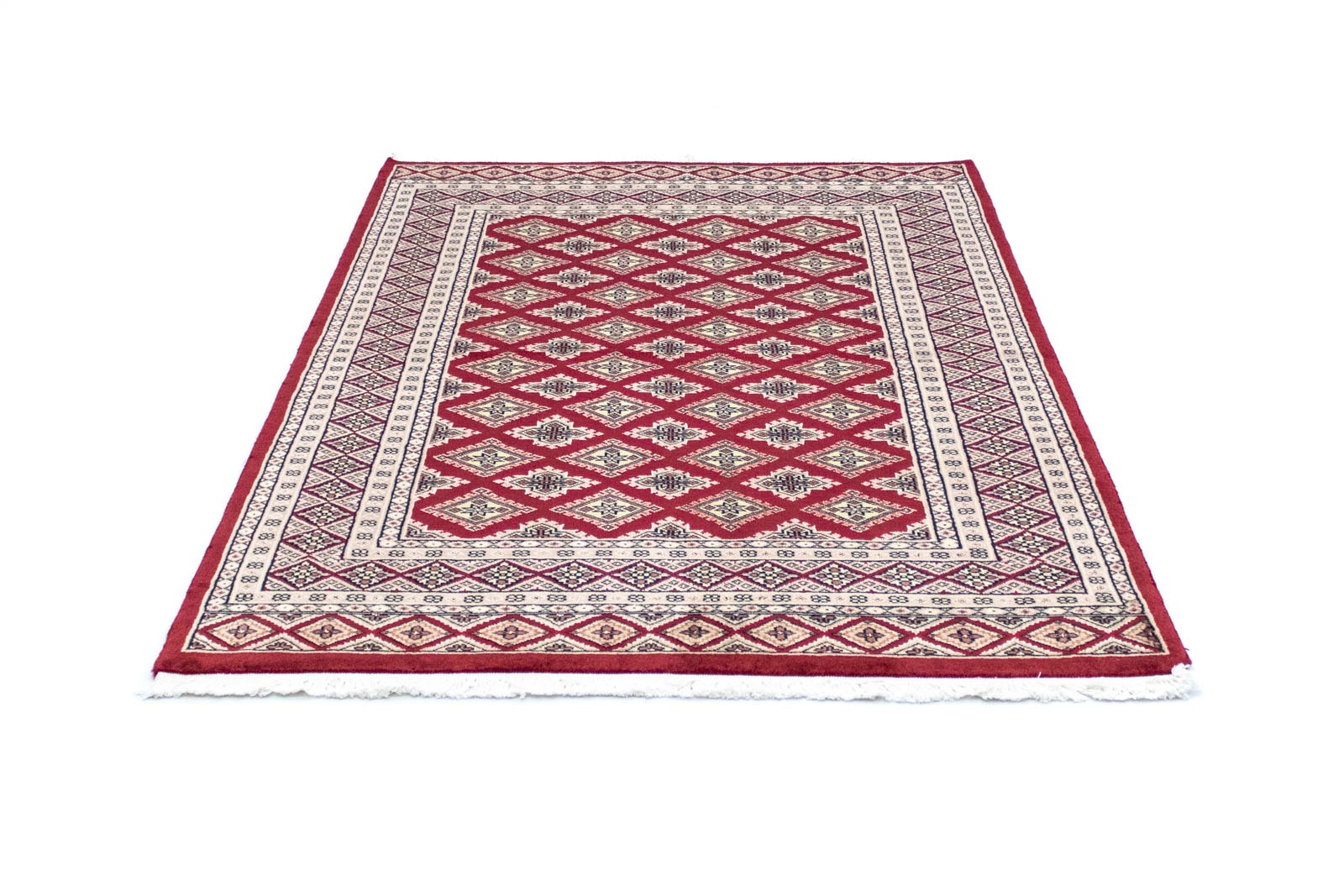 Image of morgenland Teppich »Buchara Teppich handgeknüpft rot«, rechteckig, 8 mm Höhe bei Ackermann Versand Schweiz