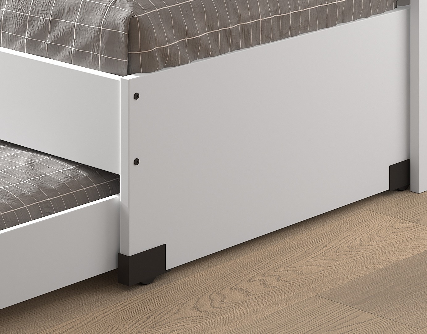 Vipack Etagenbett »praktisches Etagenbett mit viel Funktion, 2 Dekore zur Wahl« B/H/T ca. 219x114x98cm, Metall Leiter und Absturzschutz in schwarz,  für kleine Räume, 2 Liegefl., Bettschublade, inkl. Schreibtisch