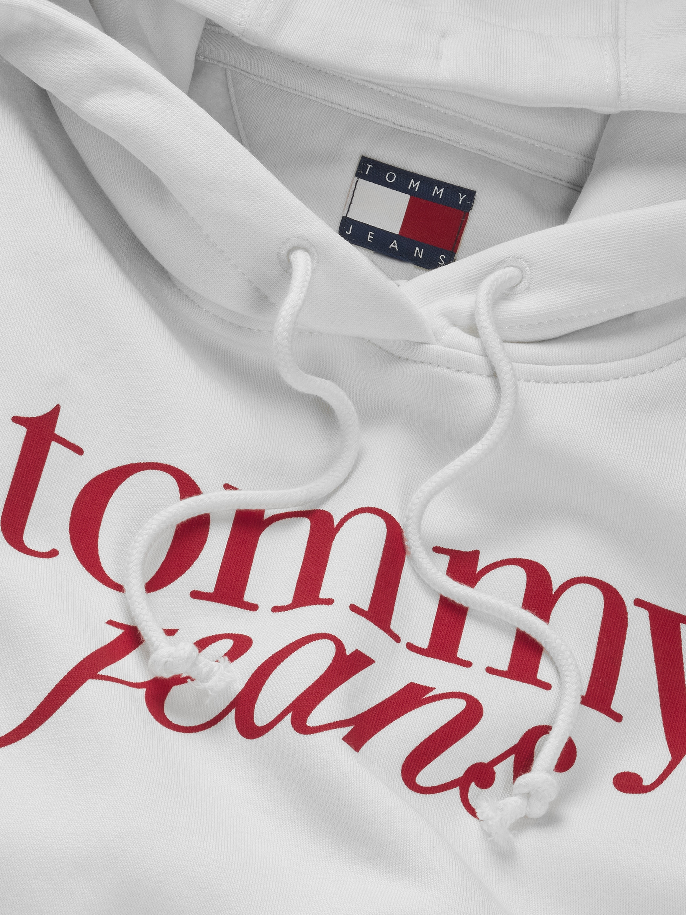 Tommy Jeans Curve Kapuzensweatshirt »TJW REG ESS LOGO HOODIE EXT«, in Grossen Grössen, Kapuze, Logo-Flag