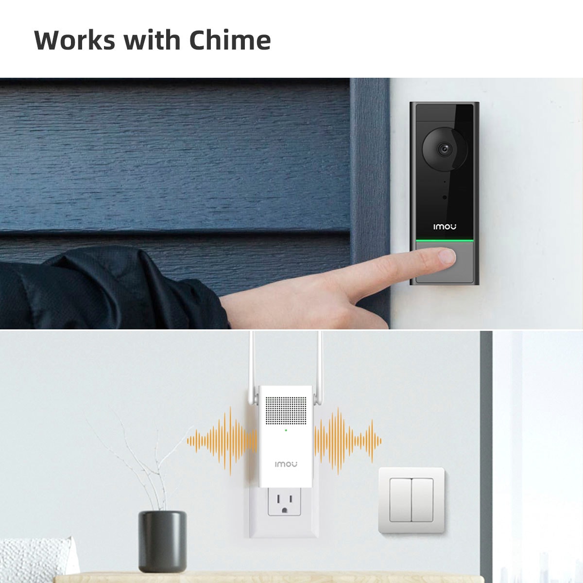 Imou Überwachungskamera »Smart Kamera-Türklingel DB60 Kit« Aussenbereich