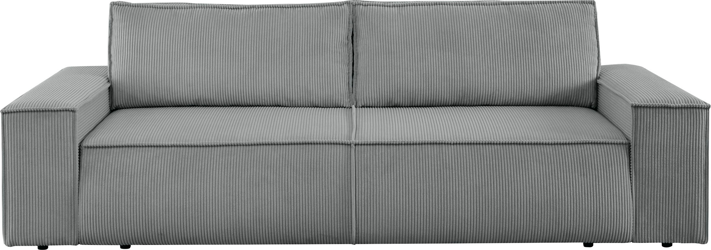 Image of Premium collection by Home affaire 3-Sitzer »SHERWOOD«, nachts: Schlafsofa (Liegefläche 200x136 cm) mit Bettkasten, mit 2 losen Rückenkissen, hochwertiger Cord-Bezug, tagsüber chilliges 3-Sitzer-Sofa. bei Ackermann Versand Schweiz