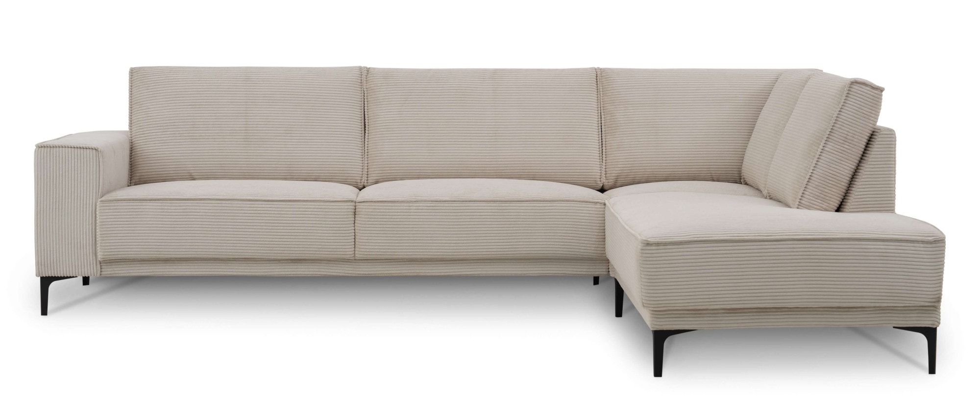 GOODproduct Ecksofa »OLAND Cord L-Form, B: 289 cm, Skandi-Design« Struktur, Flachgewebe, Luxus-Microfaser, Boucle