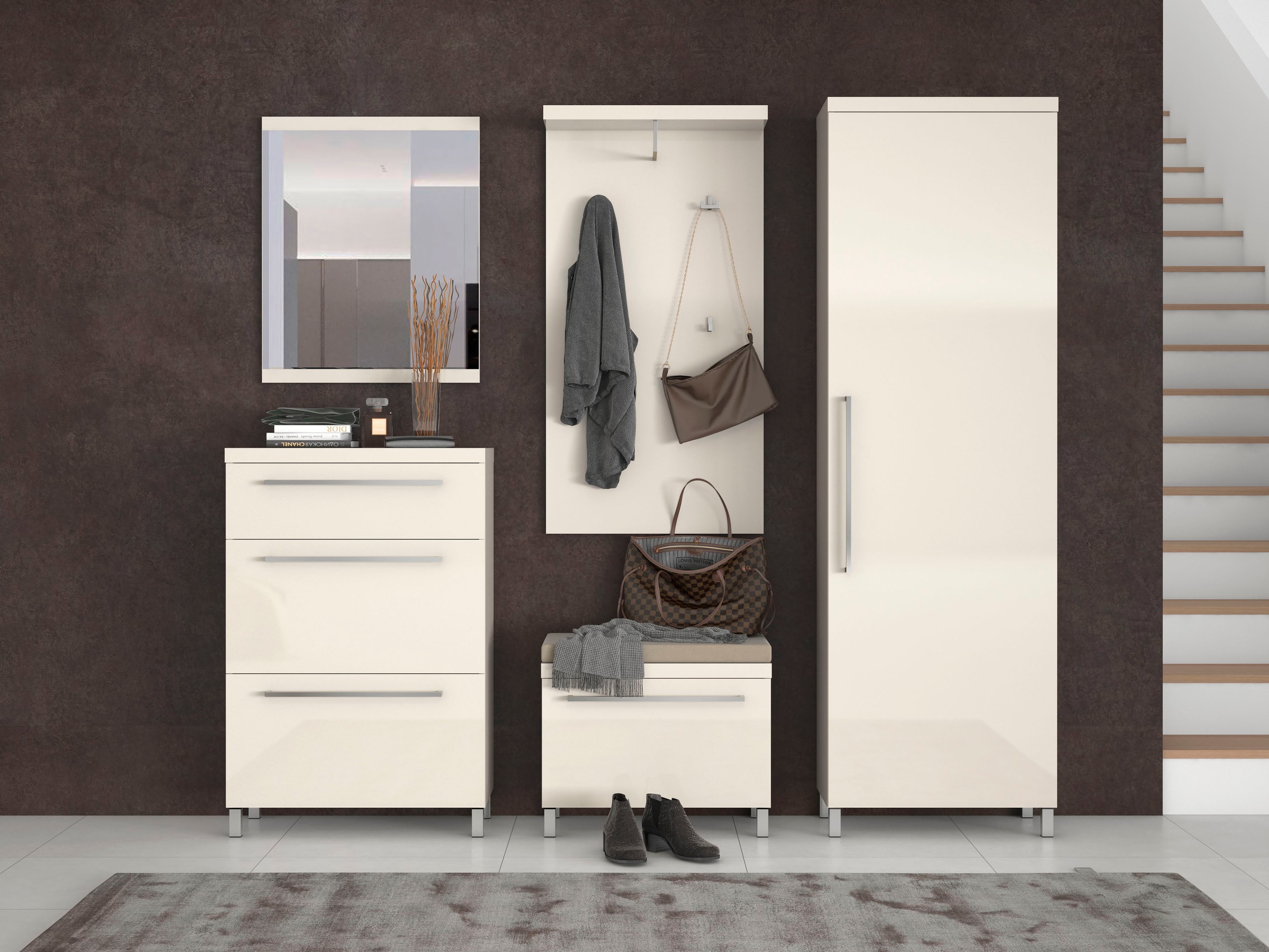 Image of Places of Style Garderoben-Set »Rio«, (Set, 5 St.), UV lackiert, besonders kratzfest bei Ackermann Versand Schweiz