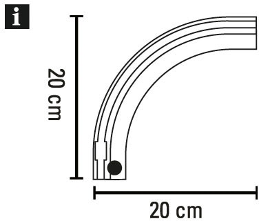 GARDINIA Gardinenschiene »Rundbogen«, 1 läufig-läufig, Fixmass, Serie Aluminium-Vorhangschiene 1-läufig