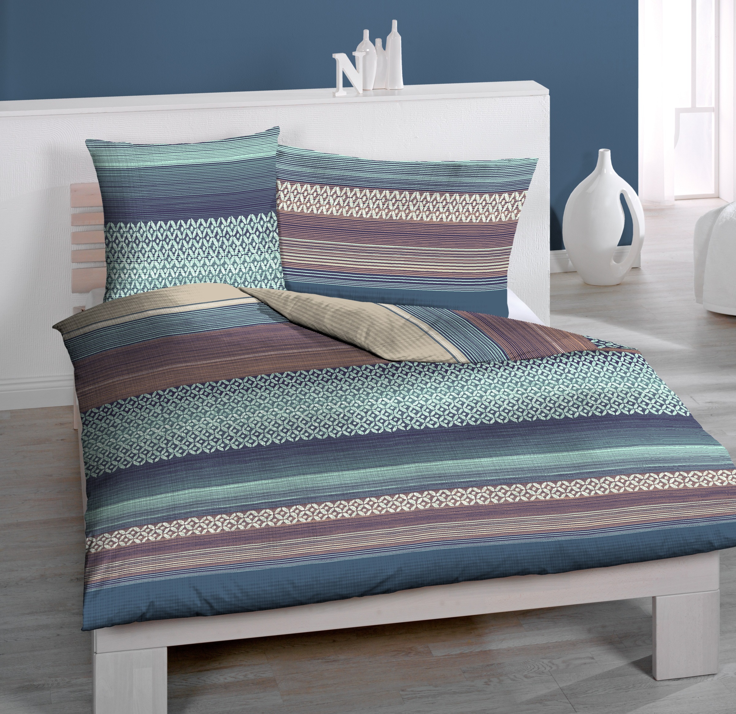 Seersucker-Bettwäsche, Home Fashion, »Arzani«