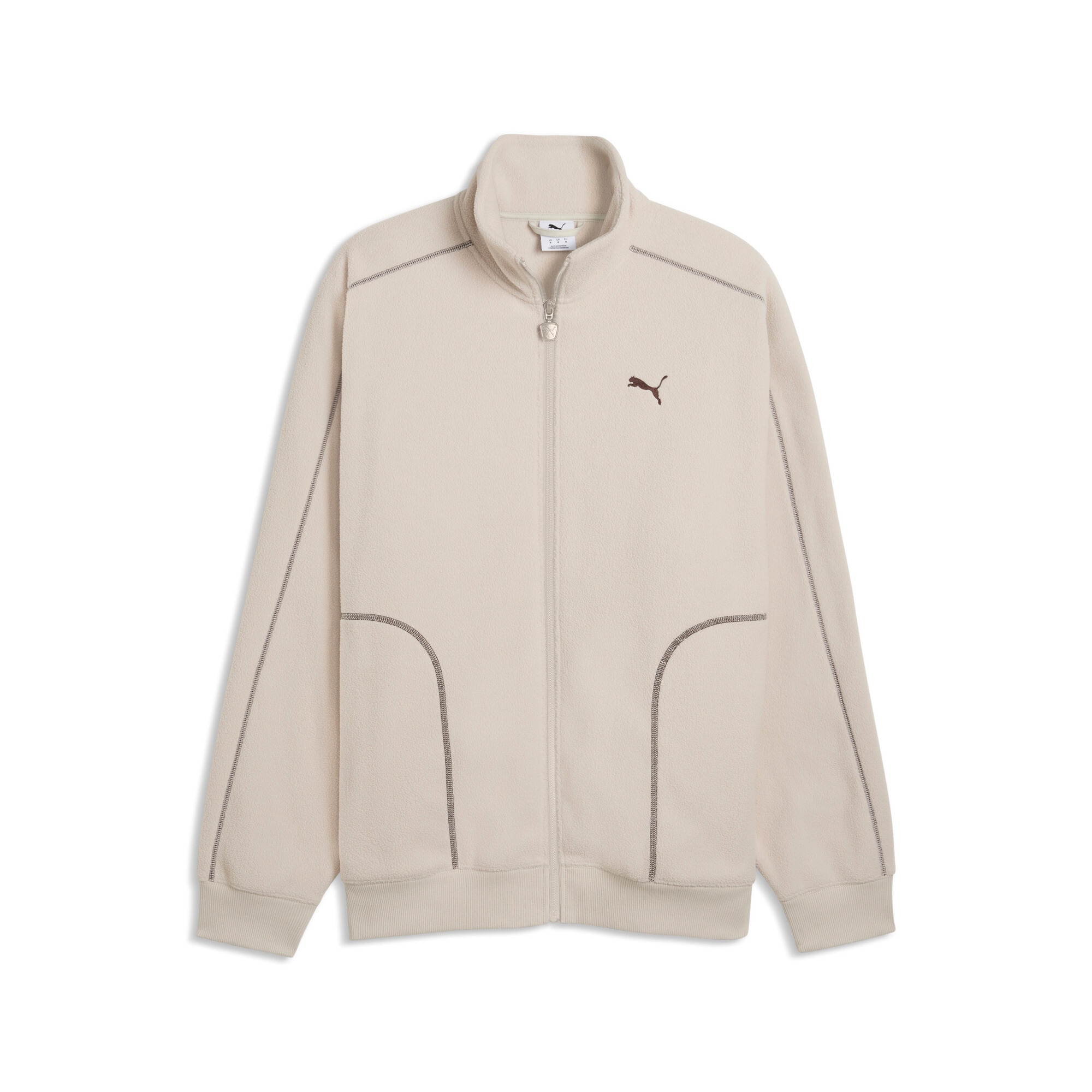 PUMA Veste d'entraînement »ESS ELEVATED RELAXED WINTERIZED TRACK JACKET« sans capuche avec poches fendues, coupe décontractée