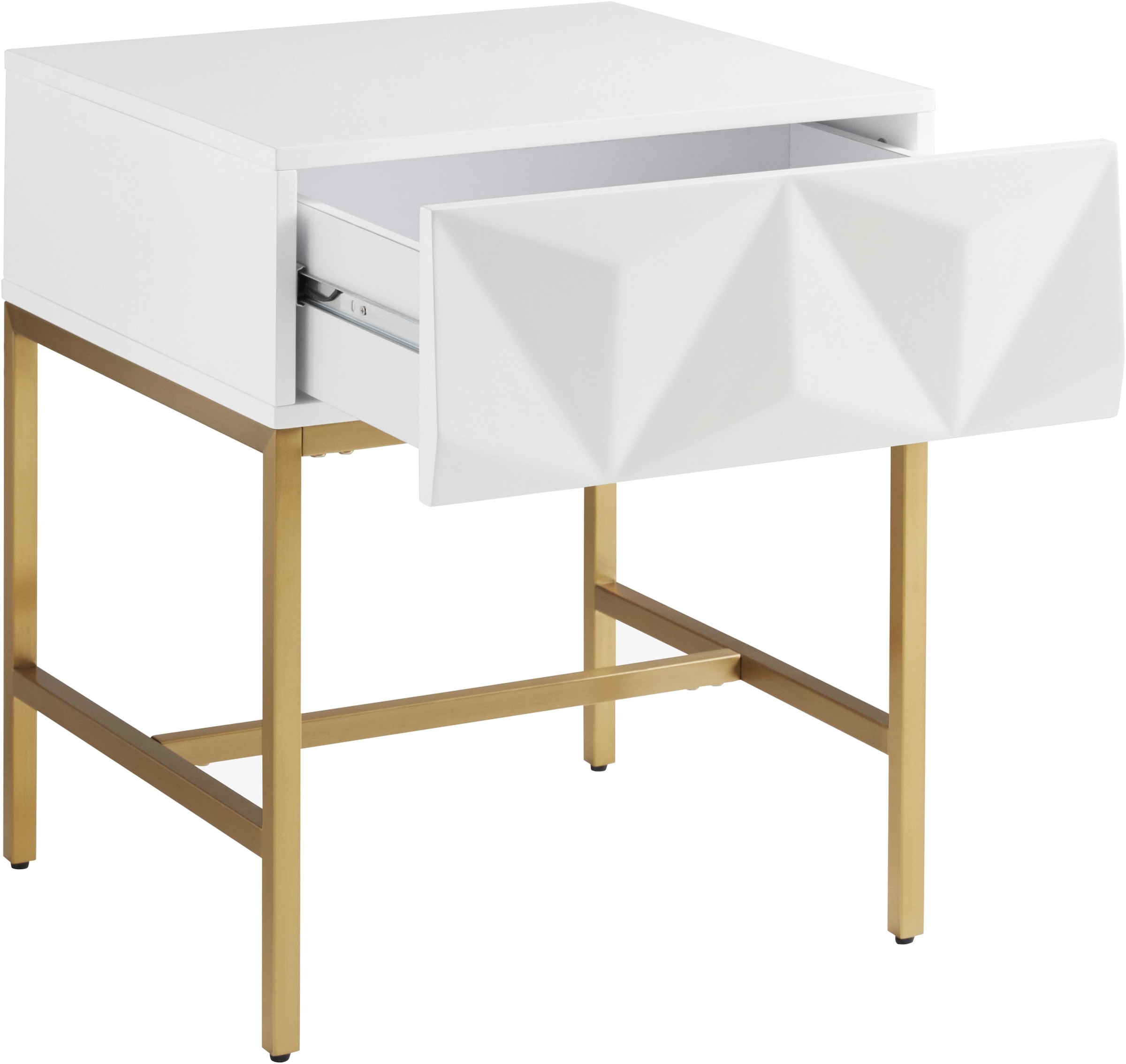 Leonique Beistelltisch »Minfi«, Schublade mit 3D-Front, auch als Nachttisch  geeignet, Breite 50 cm jetzt kaufen