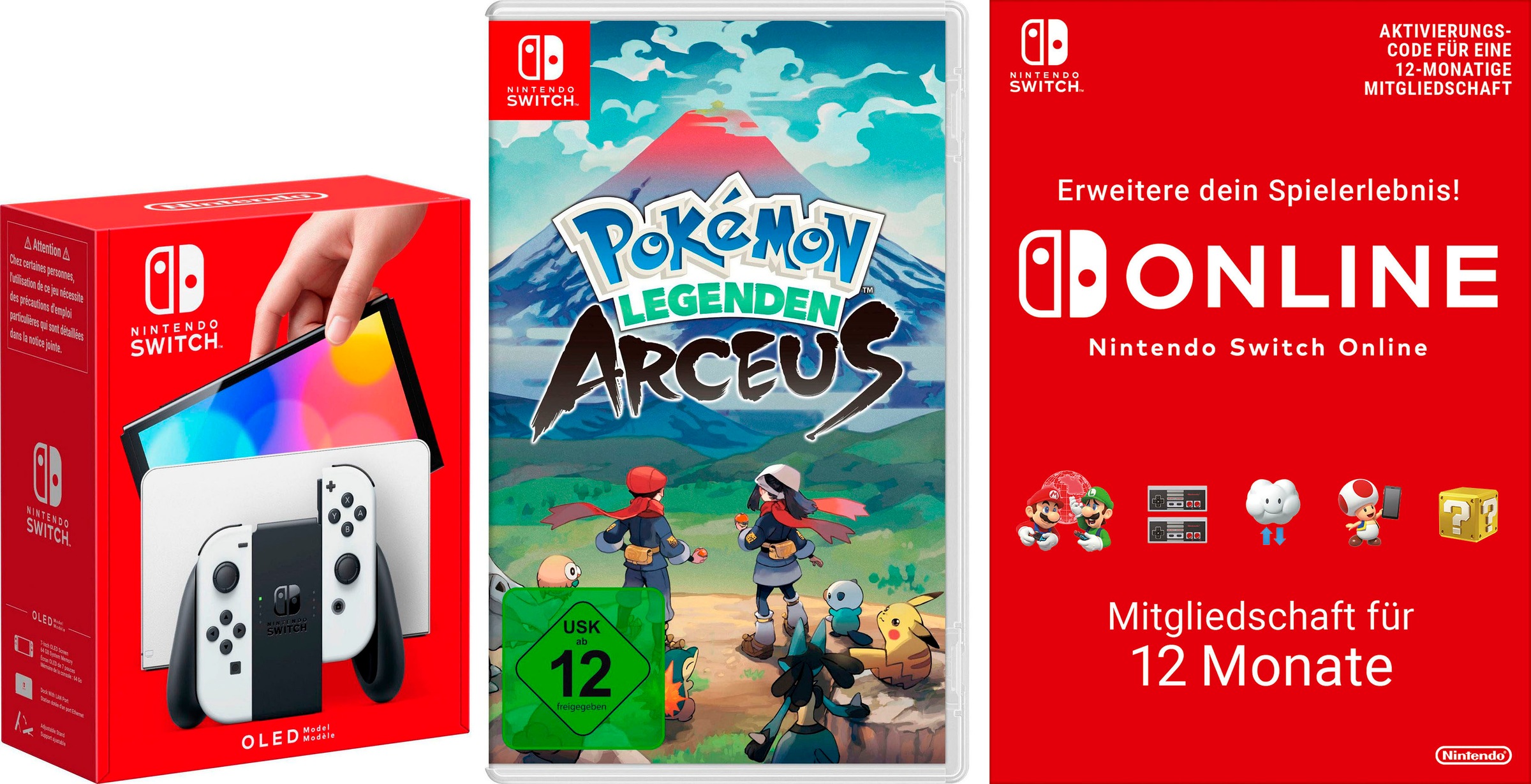 Nintendo Switch Spielekonsole, OLED-Modell mit Pokemon Legenden Arceus & Nintendo... kaufen