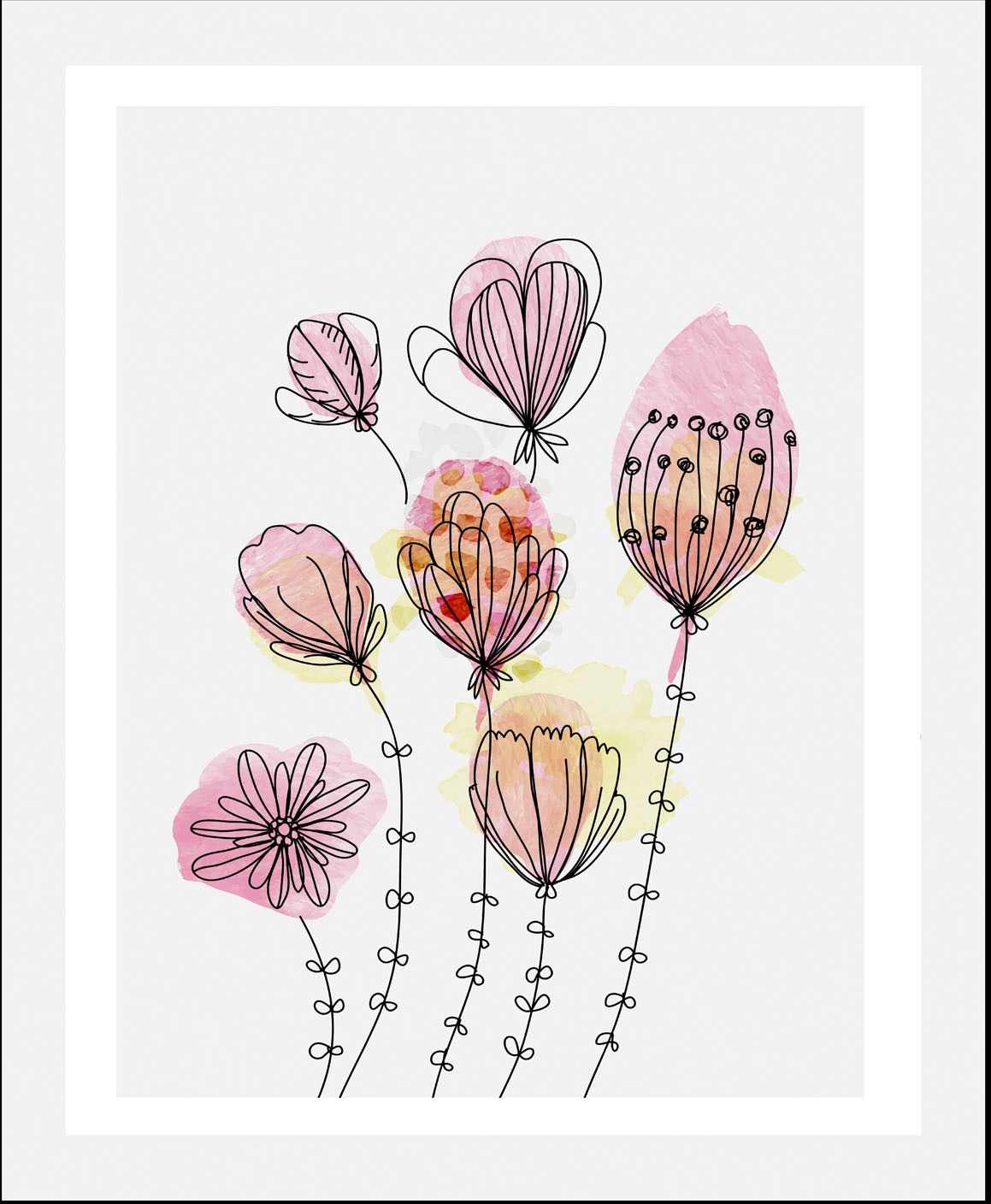 queence Bild »Faye«, Blumen-Blumenbilder-Pflanzen-Pflanzenbilder, (1 St.), gerahmt