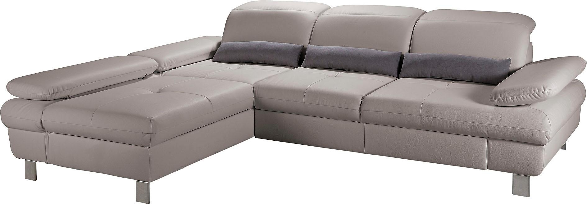 Image of Places of Style Ecksofa »NYON«, inklusive Kopfteil- und Armlehnverstellung, wahlweise mit Bettfunktion und Bettkasten bei Ackermann Versand Schweiz