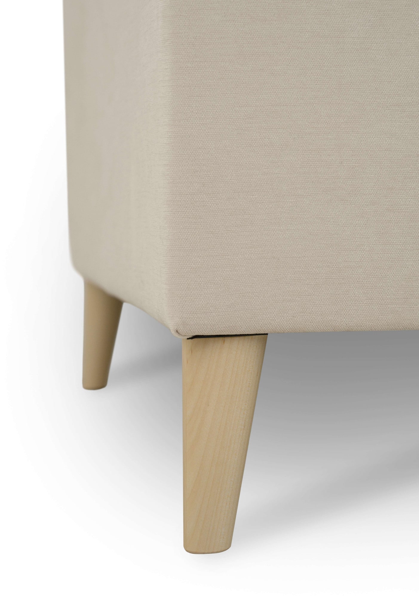 GOODproduct Ecksofa »Oland Skandi, weicher Chenille-Stoff« L-Form, 289 cm, Wellenunterfederung, Skandi-Design, Massivholzfüsse