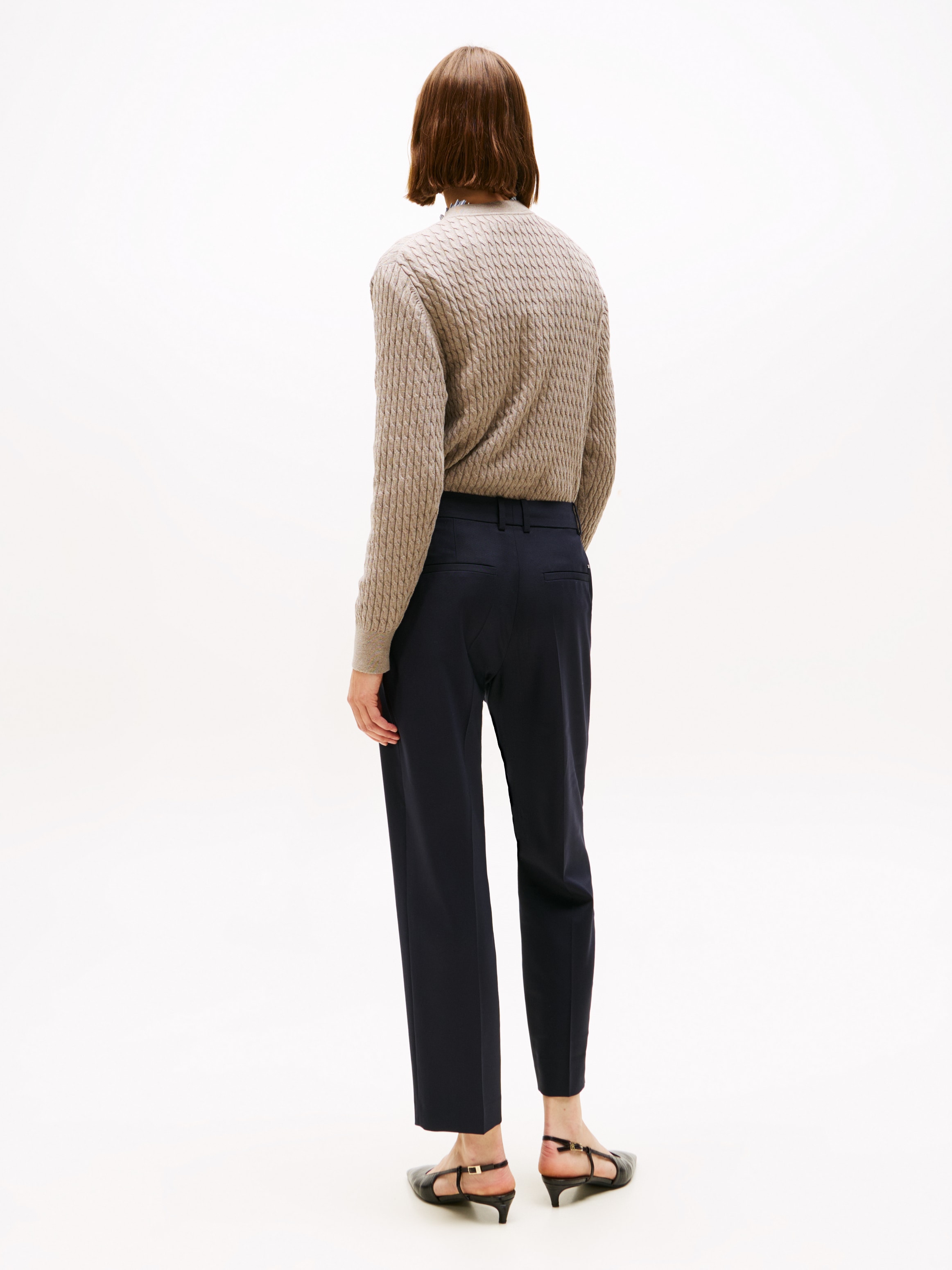 Tommy Hilfiger Anzughose »TIMELESS WOOL SLIM STRT PANT«, mit Wolle