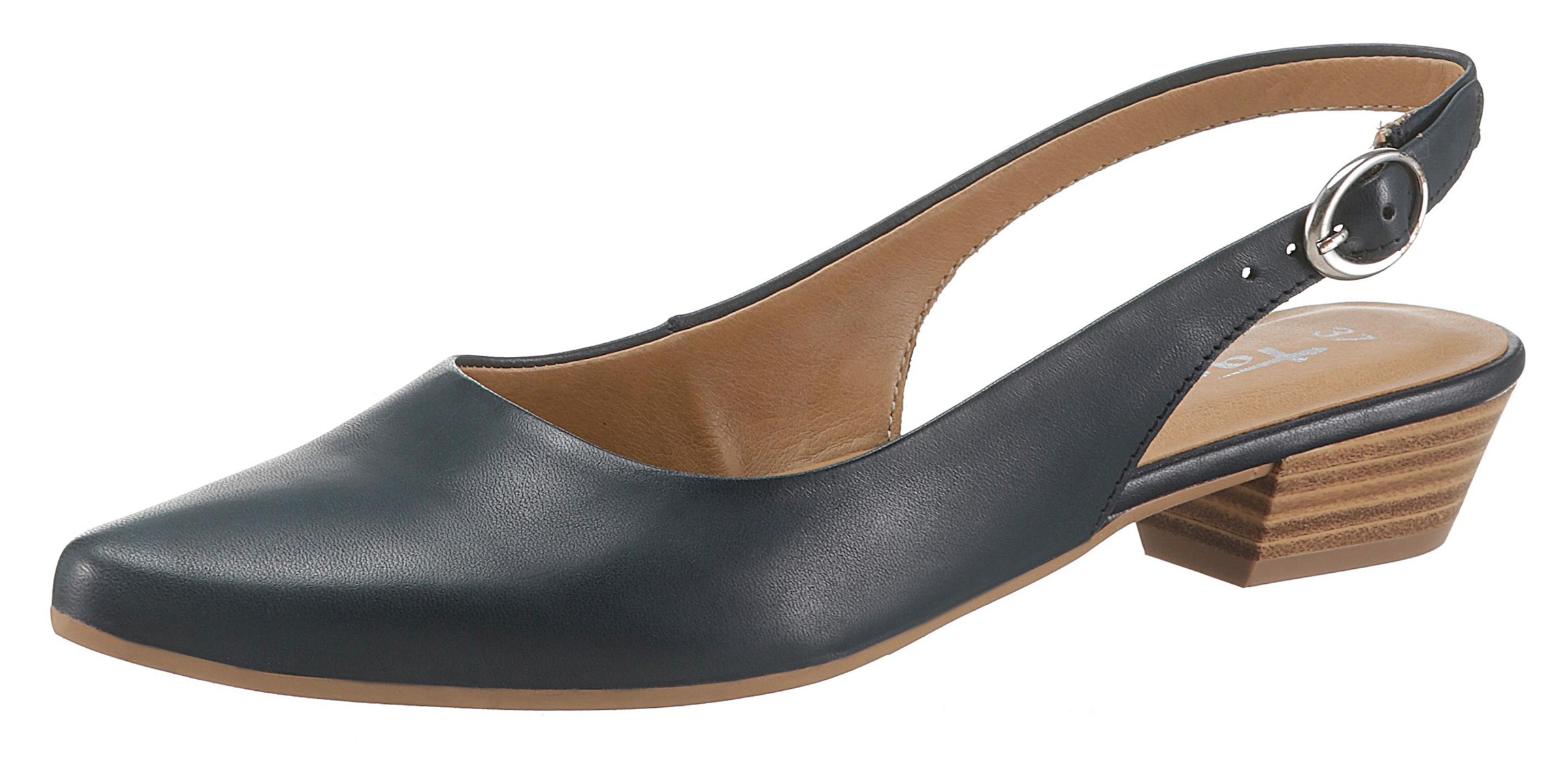 Tamaris Slingpumps »Trina«, Abendschuh, Sommerschuh, Blockabsatz, in schlichtem Design