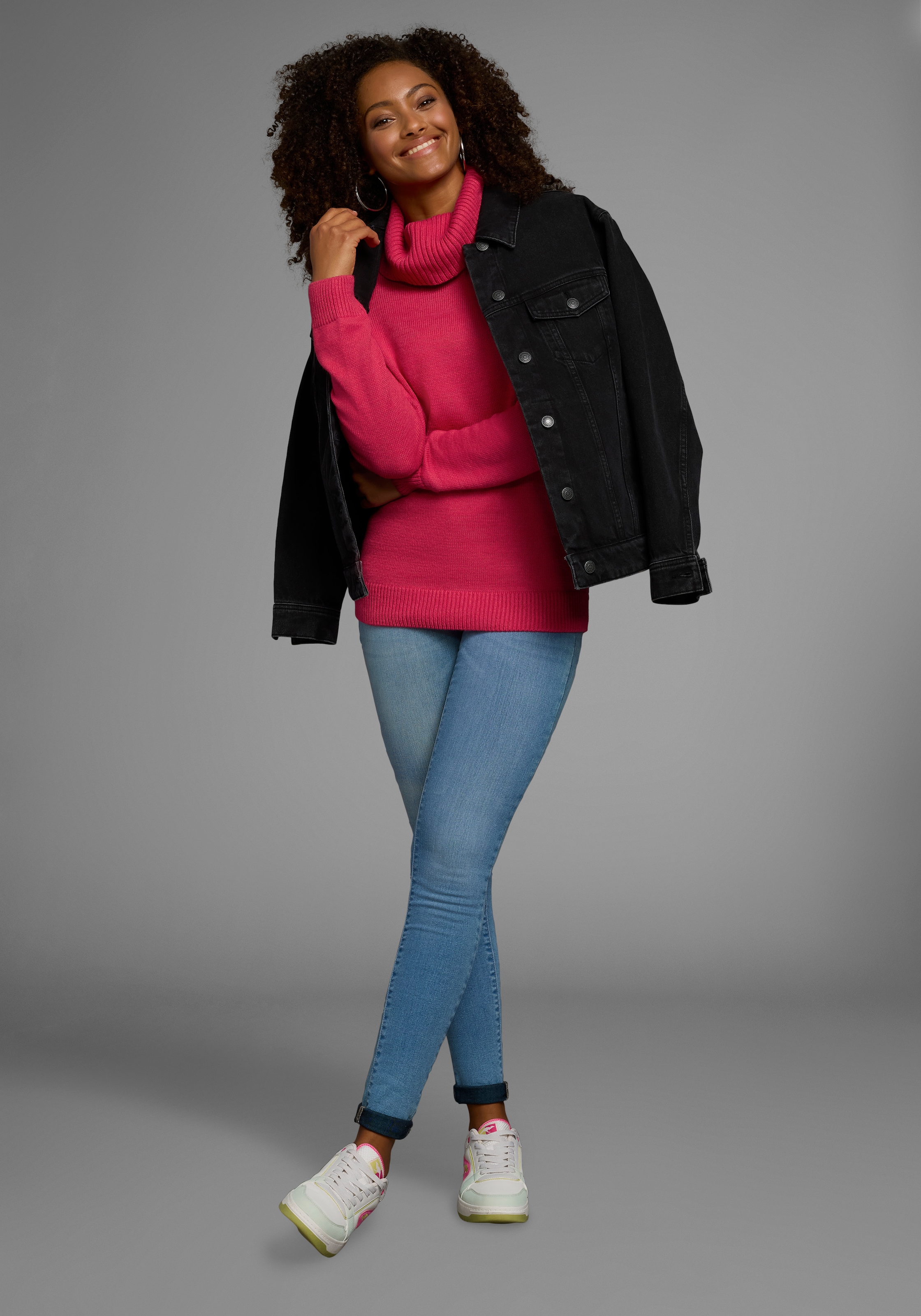 KangaROOS Pull à col roulé in klassischer Form