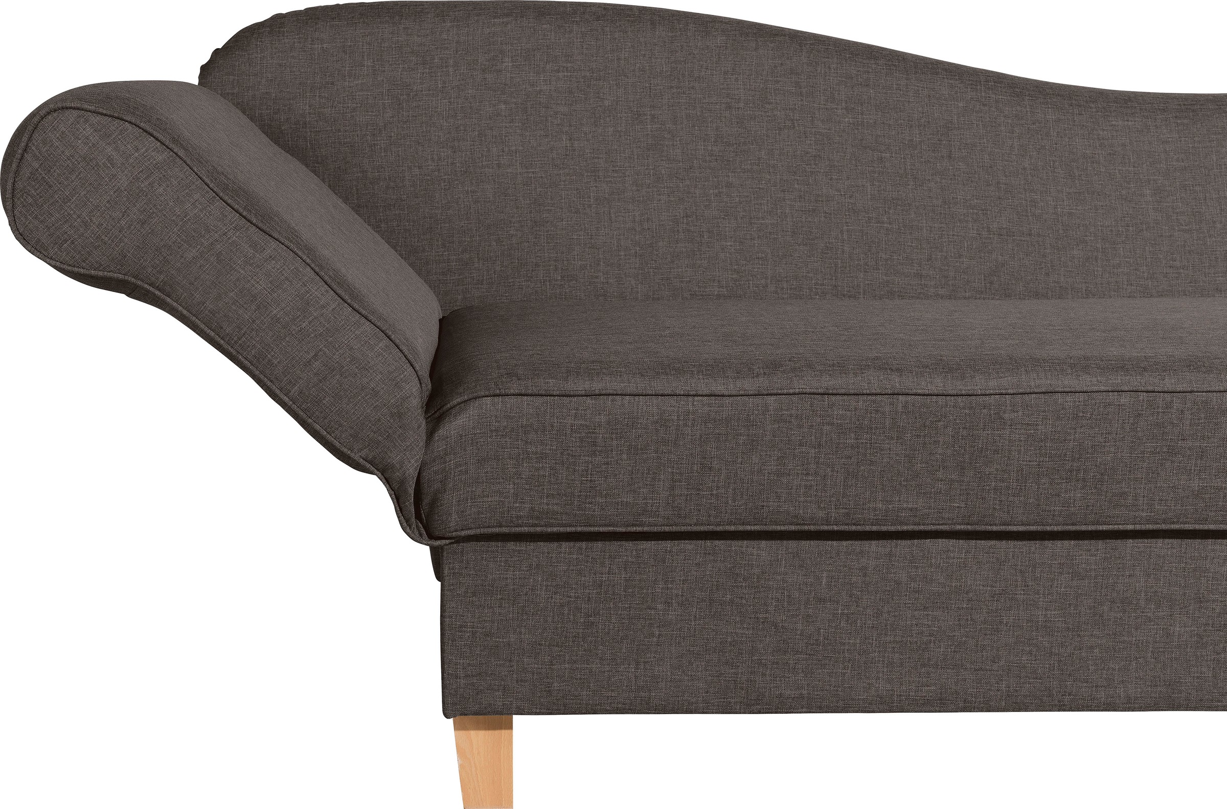 Max Winzer® Recamiere »Saturn mit verstellbarer Armlehne und Bettkasten, bequem zum Relaxen«, Armlehne links oder rechts, inkusive 4 Kissen