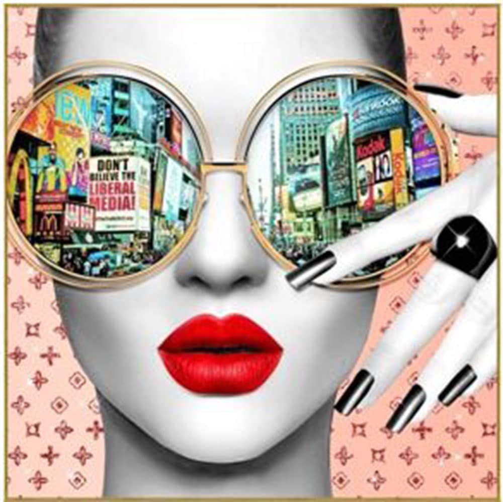 Image of Kare Design Bild mit Rahmen "Gerahmtes Bild Times Square View 80x80cm"