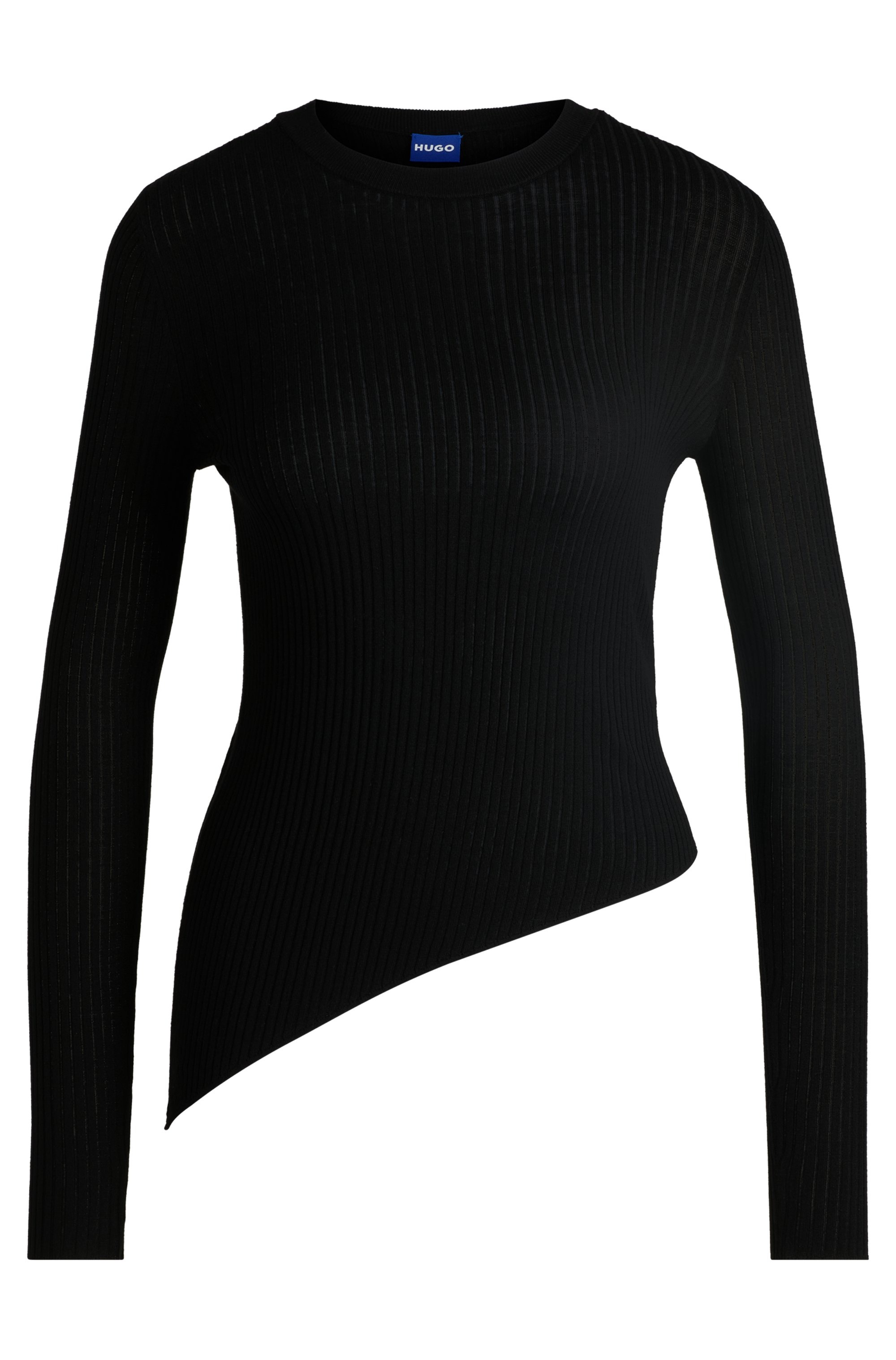 HUGO Blue Strickpullover »Somy«, mit asymetrischem Saum