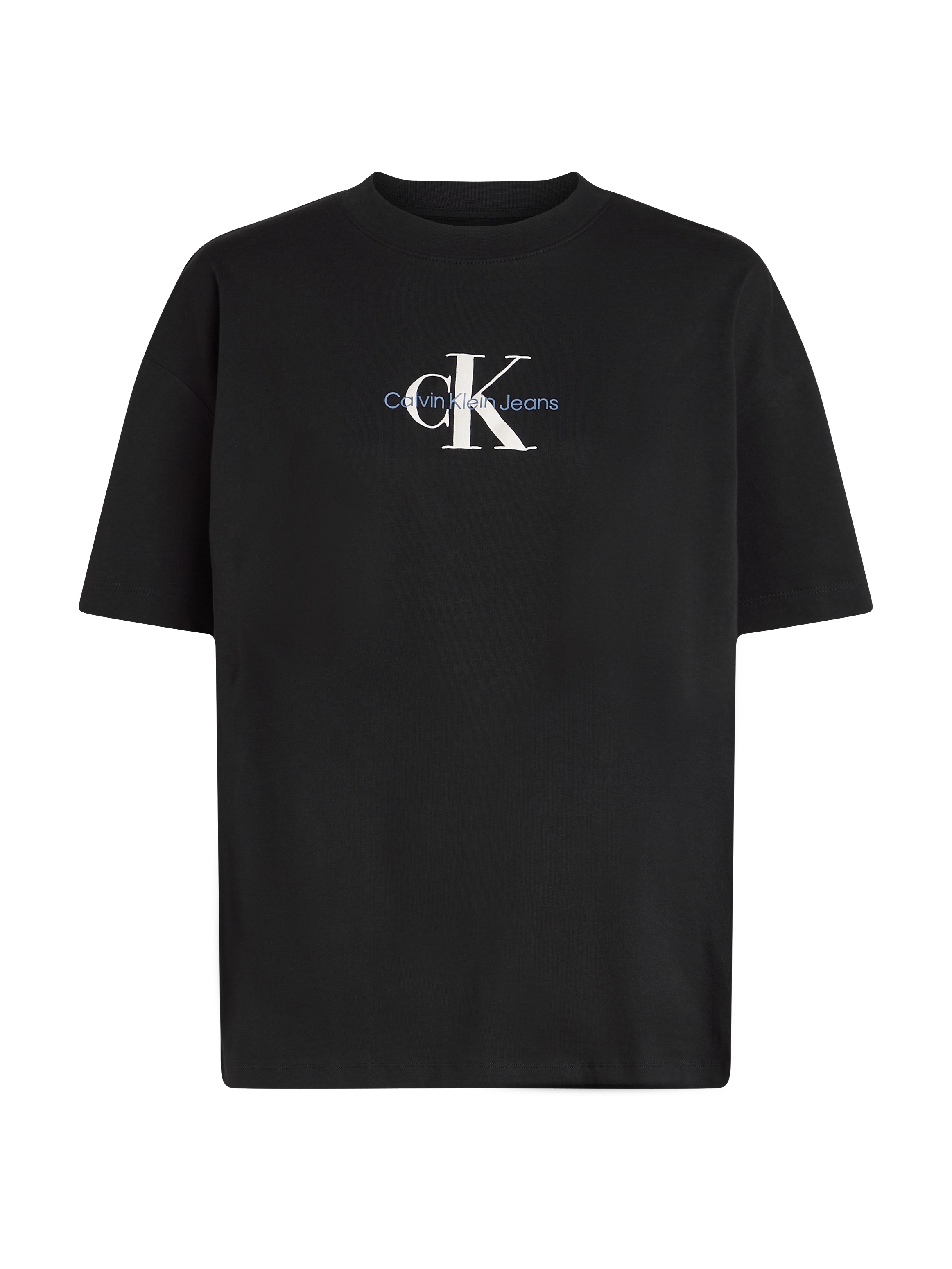 Calvin Klein Jeans T-Shirt »TEXTURED MONOLOGO BOYFRIEND TEE«, mit Logodruck