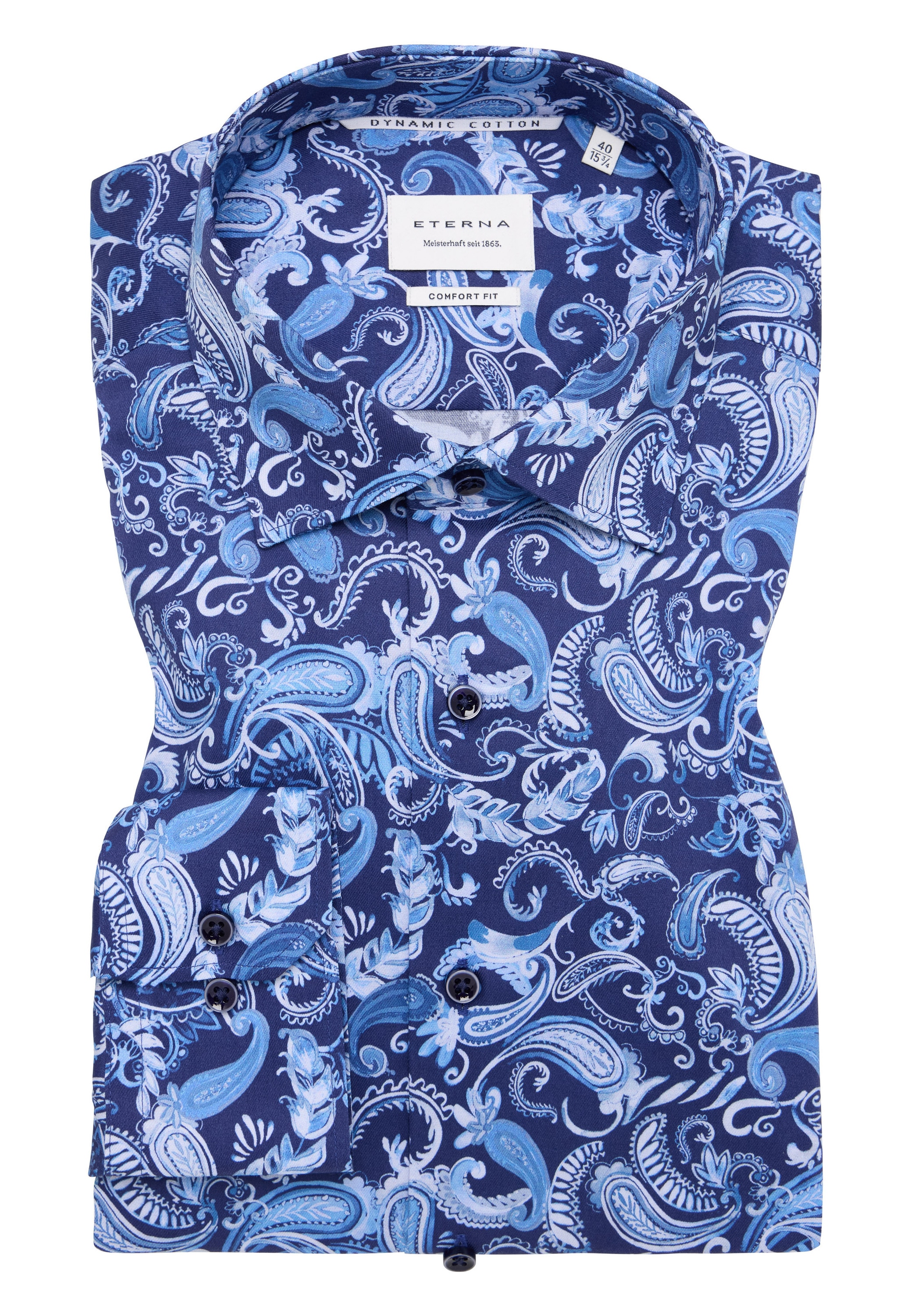 Eterna Langarmhemd »COMFORT FIT« NON IRON (bügelfrei)