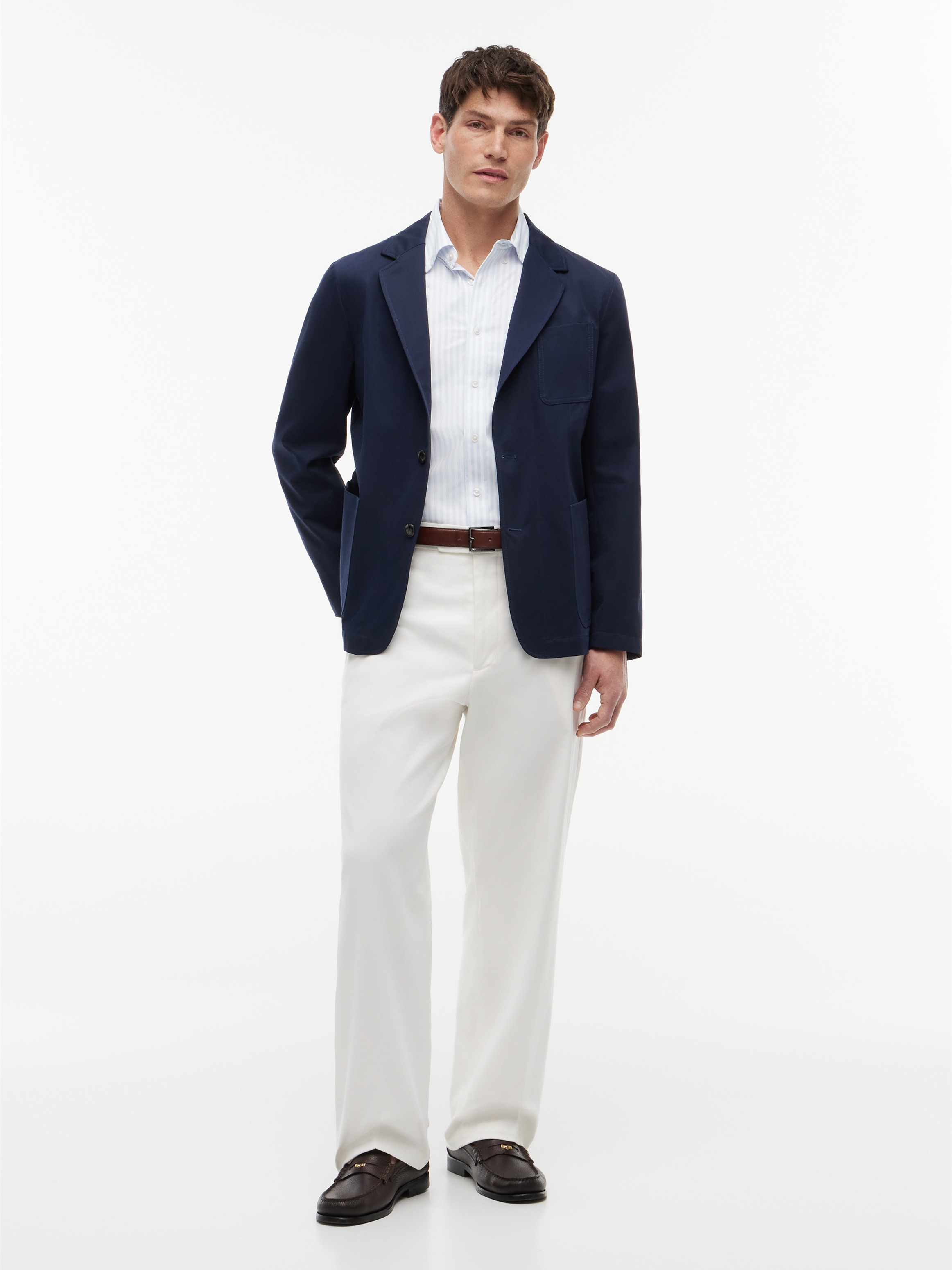Tommy Hilfiger Sakko »Premium Line Tech-Cotton Performance Anzug« Premium Casual Everyday Sakko Anzug