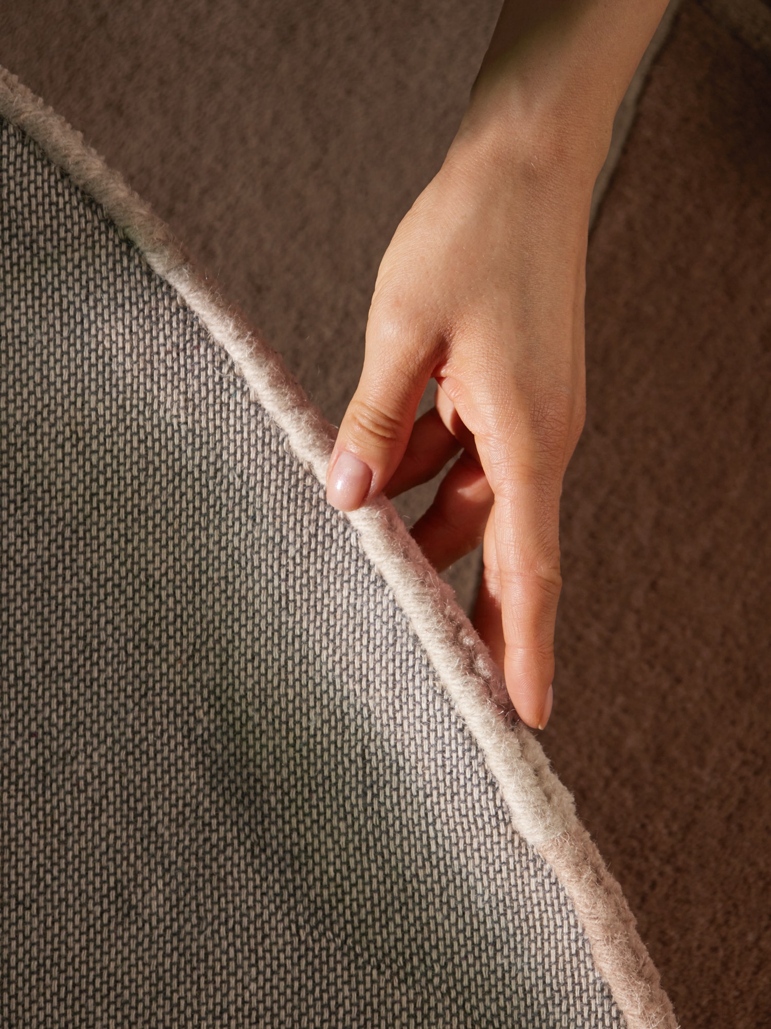 Villeroy & Boch Tapis en laine »Arteo« Rond 17 mm Höhe Laine, naturel, fait main, abstrait, poil ras, salon, chambre à coucher