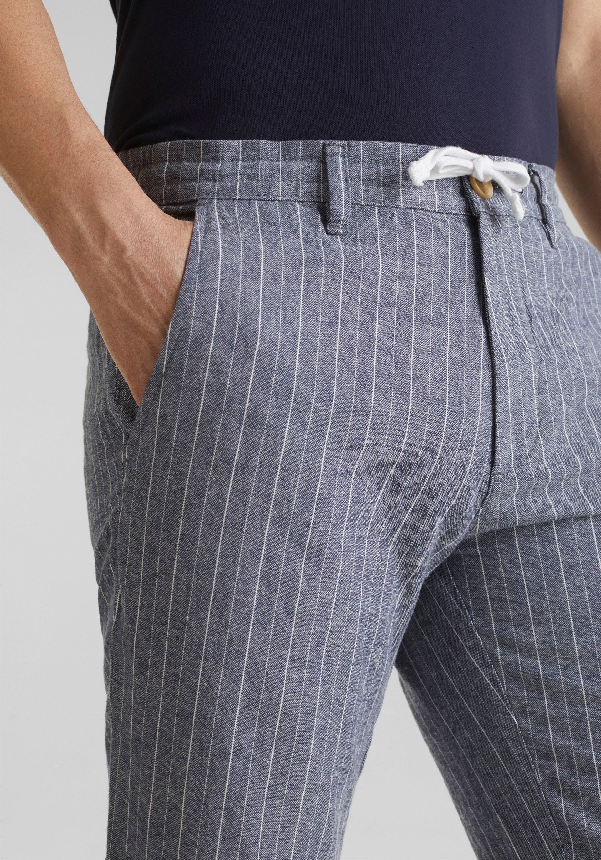 Image of Esprit Leinenhose, mit Streifenmuster bei Ackermann Versand Schweiz