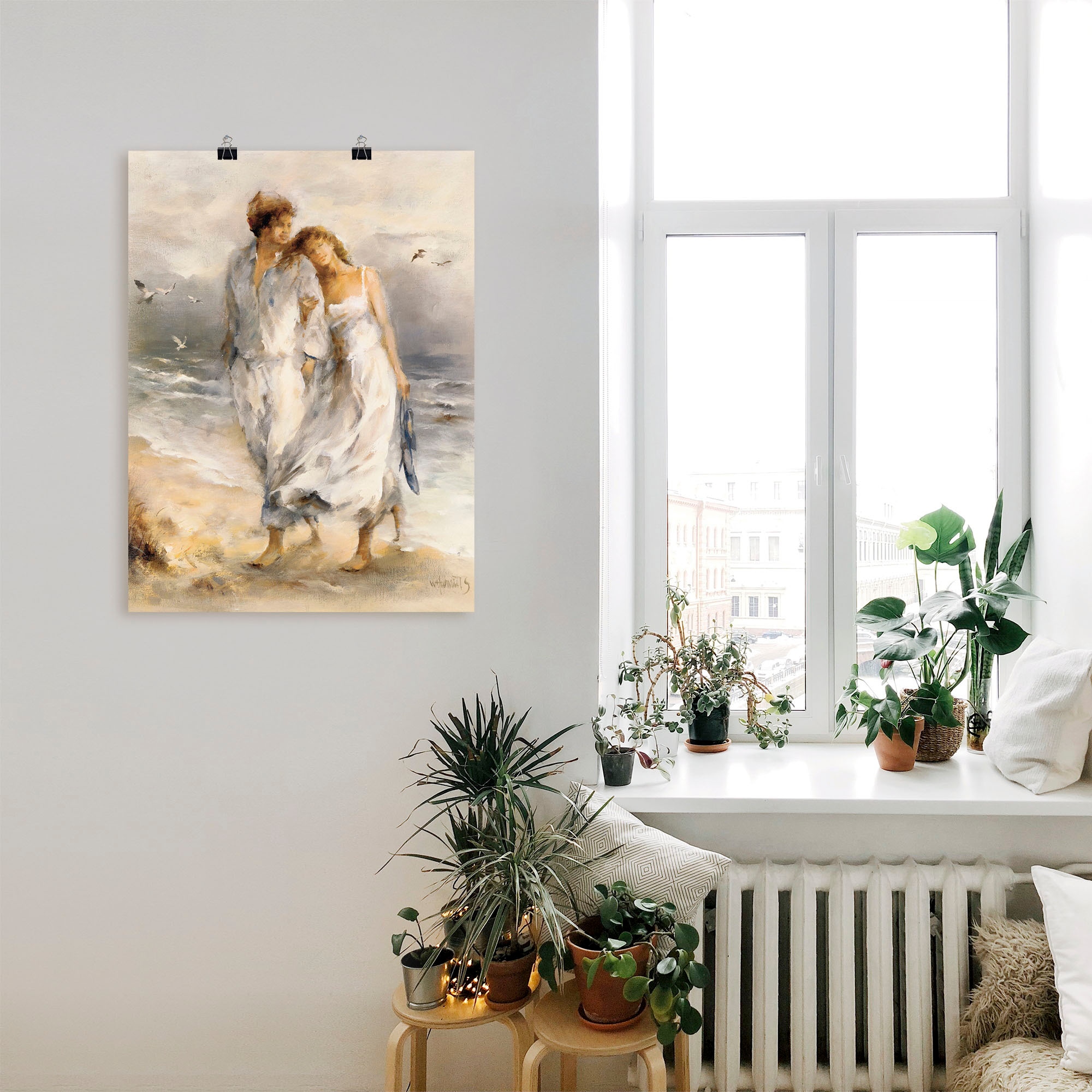 Artland Wandbild »Verliebt«, Paar, (1 St.), als Leinwandbild, Poster, Wandaufkleber in verschied. Grössen