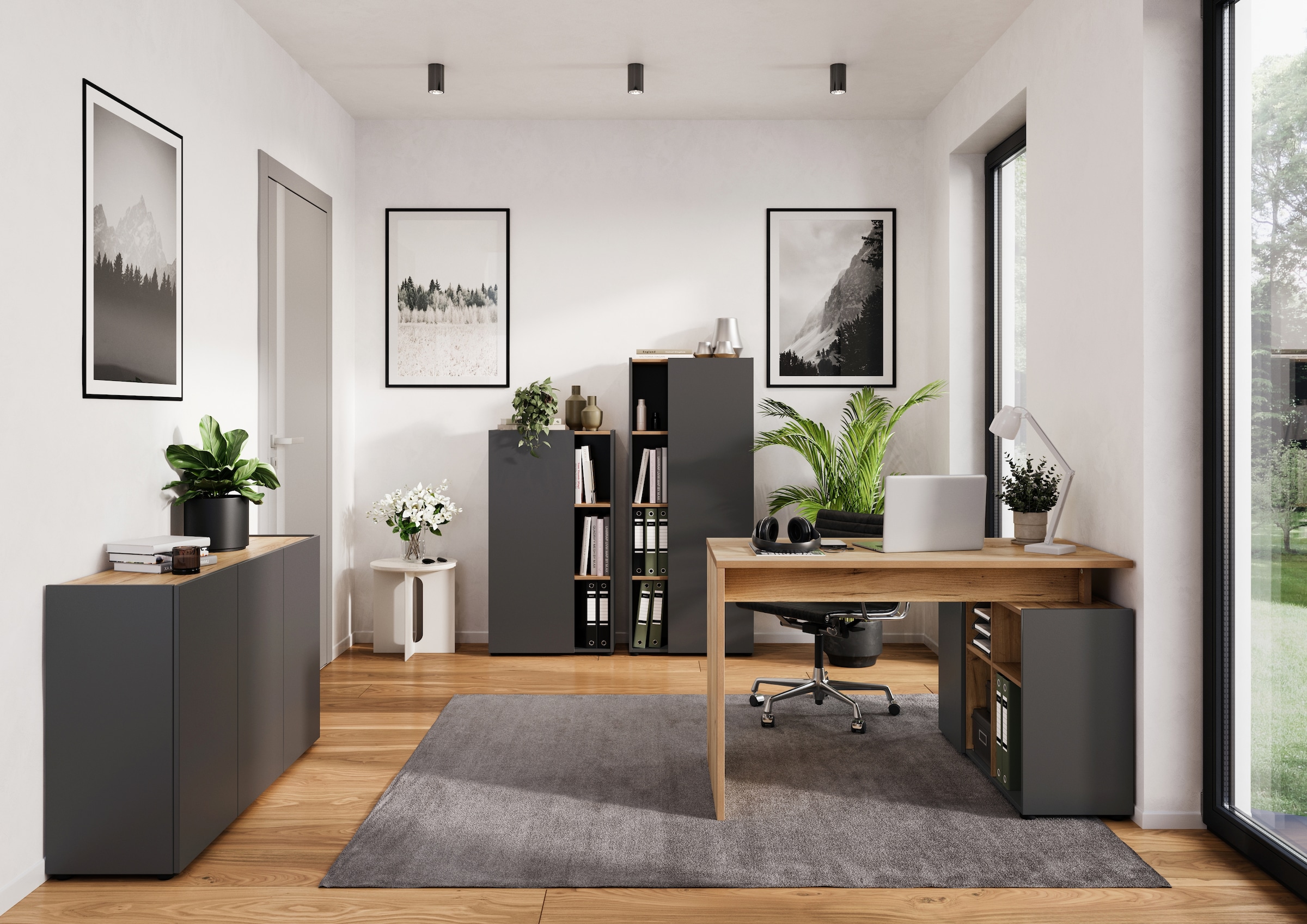 GERMANIA Armoire de classement »Adrano« passend für Ordner, in 2 Höhen, beidseitig montierbar, Made in Germany