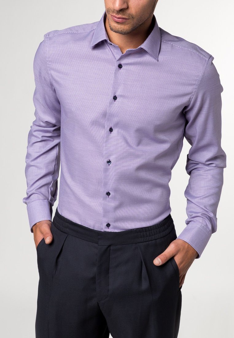 Langarm Hemd »SLIM FIT Natté-Stretch strukturiert«