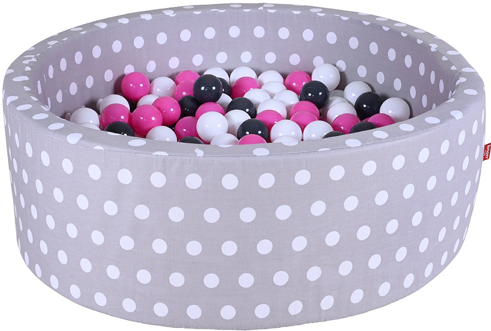 Image of Knorrtoys® Bällebad »Soft, Grey White Dots«, mit 300 Bällen creme/Grey/rose; Made in Europe bei Ackermann Versand Schweiz