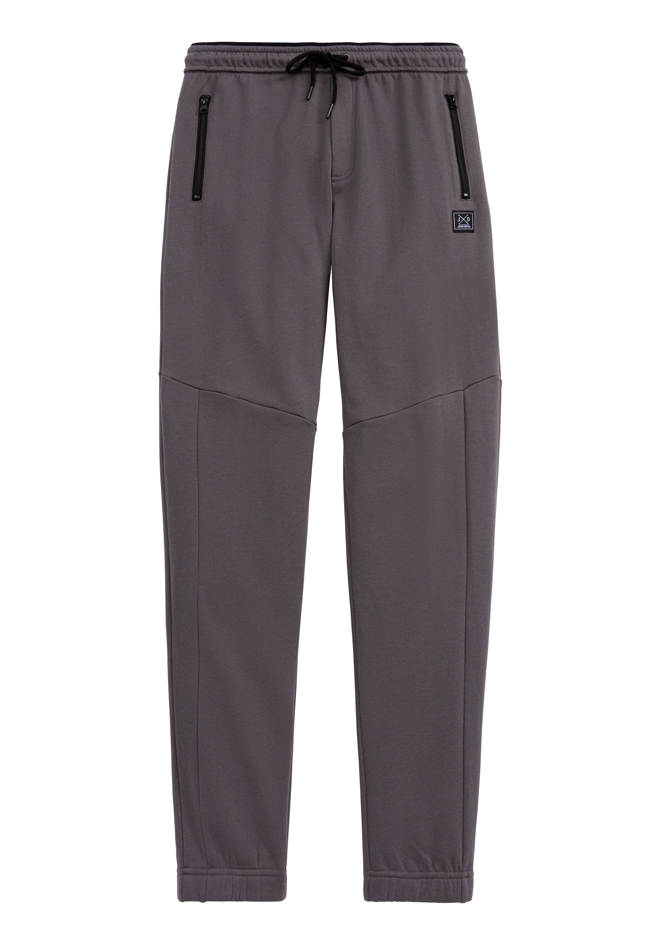 John Devin Sweathose, Jogginghose mit seitlichen Taschen und Bindeband aus Baumwoll-Mix