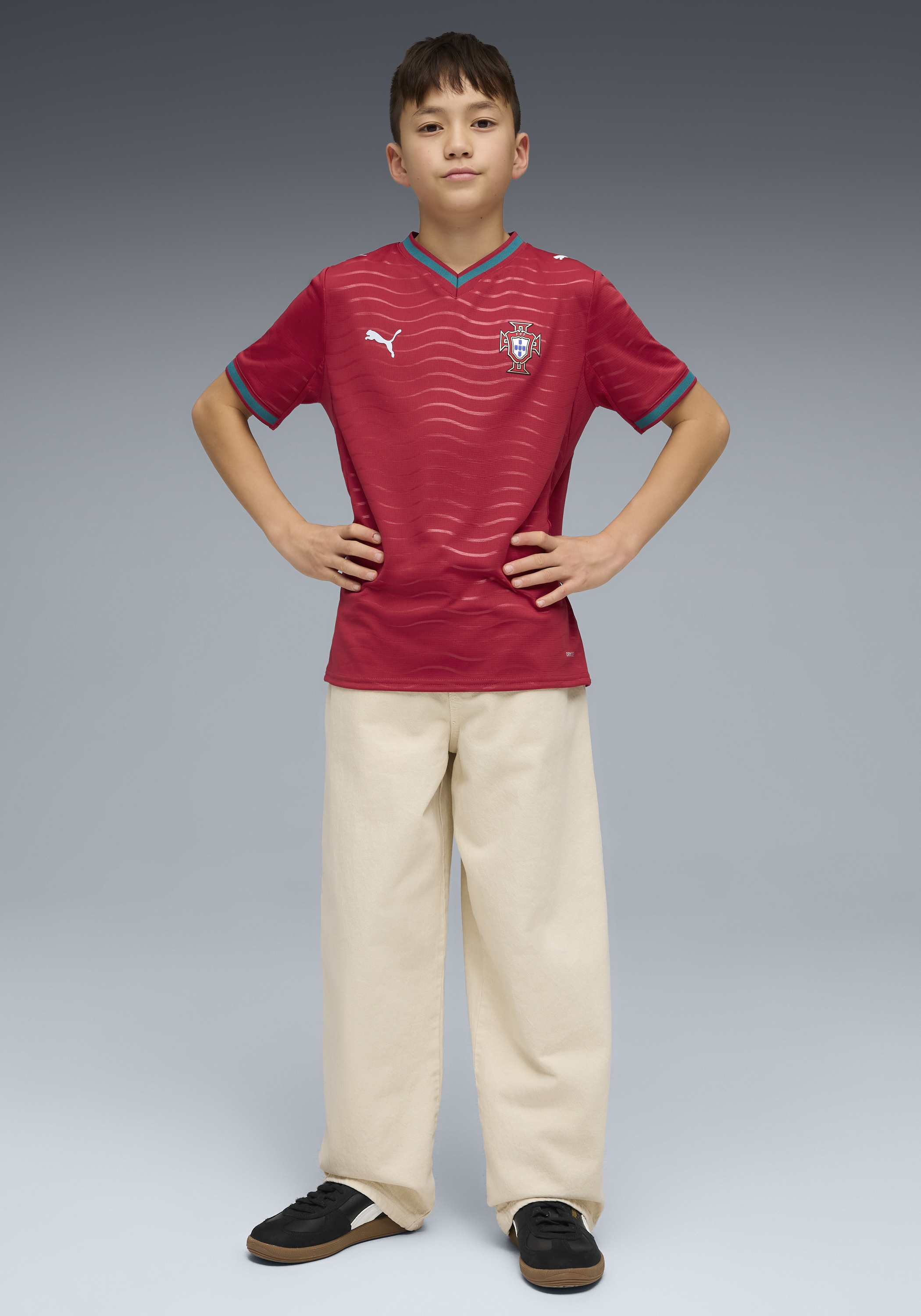 PUMA Fussballtrikot »FPF HOME JERSEY REPLICA JR« Regular Fit, sportlicher Stil, mit Kurzarm, mit DryCELL-Technologie