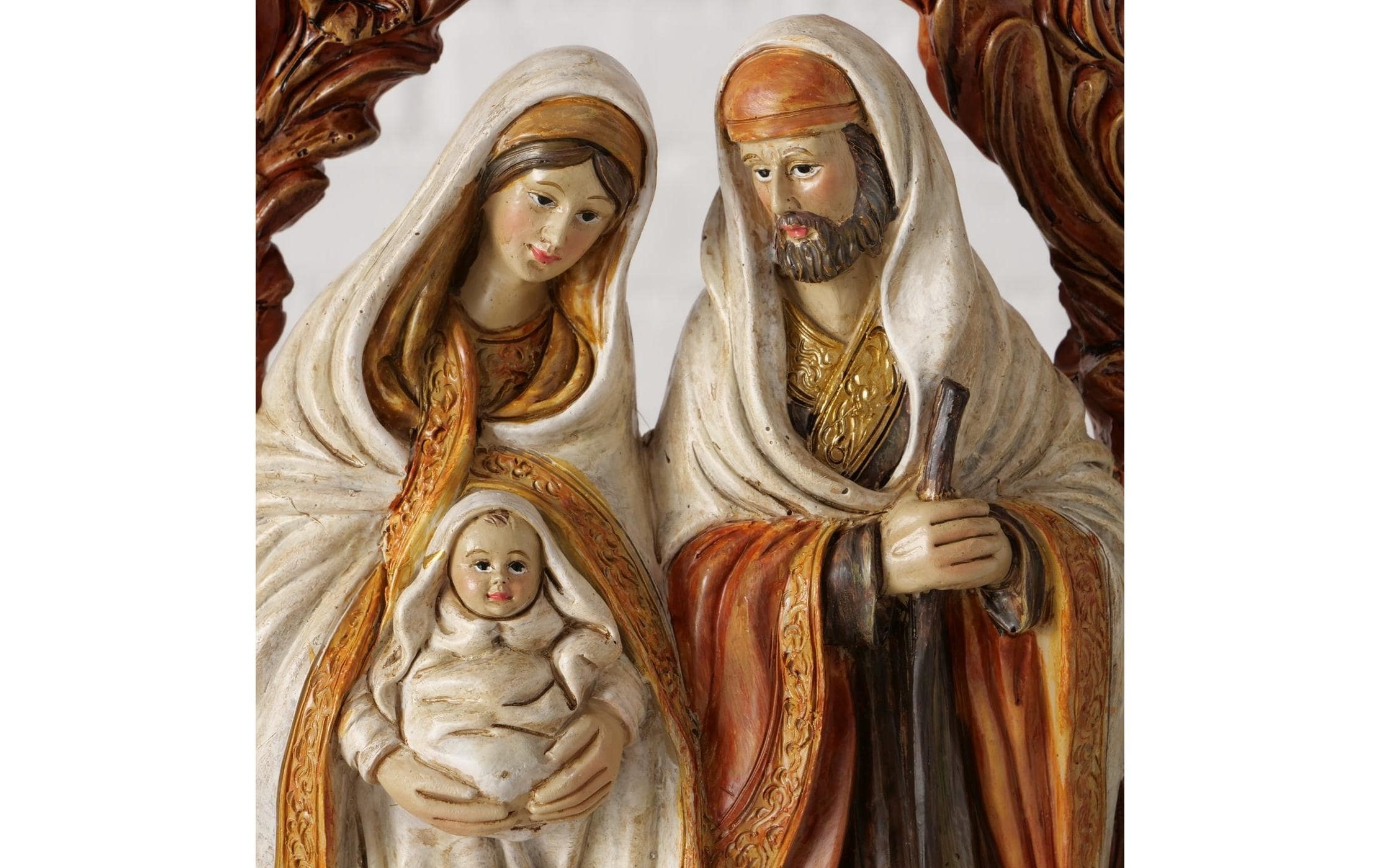 BOLTZE Krippe »Basilica Kunststoff, 18,5 x 24 cm« Dekorative Weihnachtsfigur