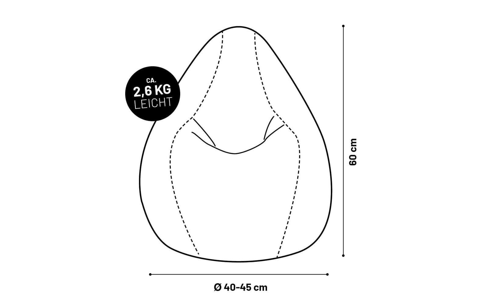 Lumaland Sitzsack »Lumaland Sitzsack Fluffy 120 l «