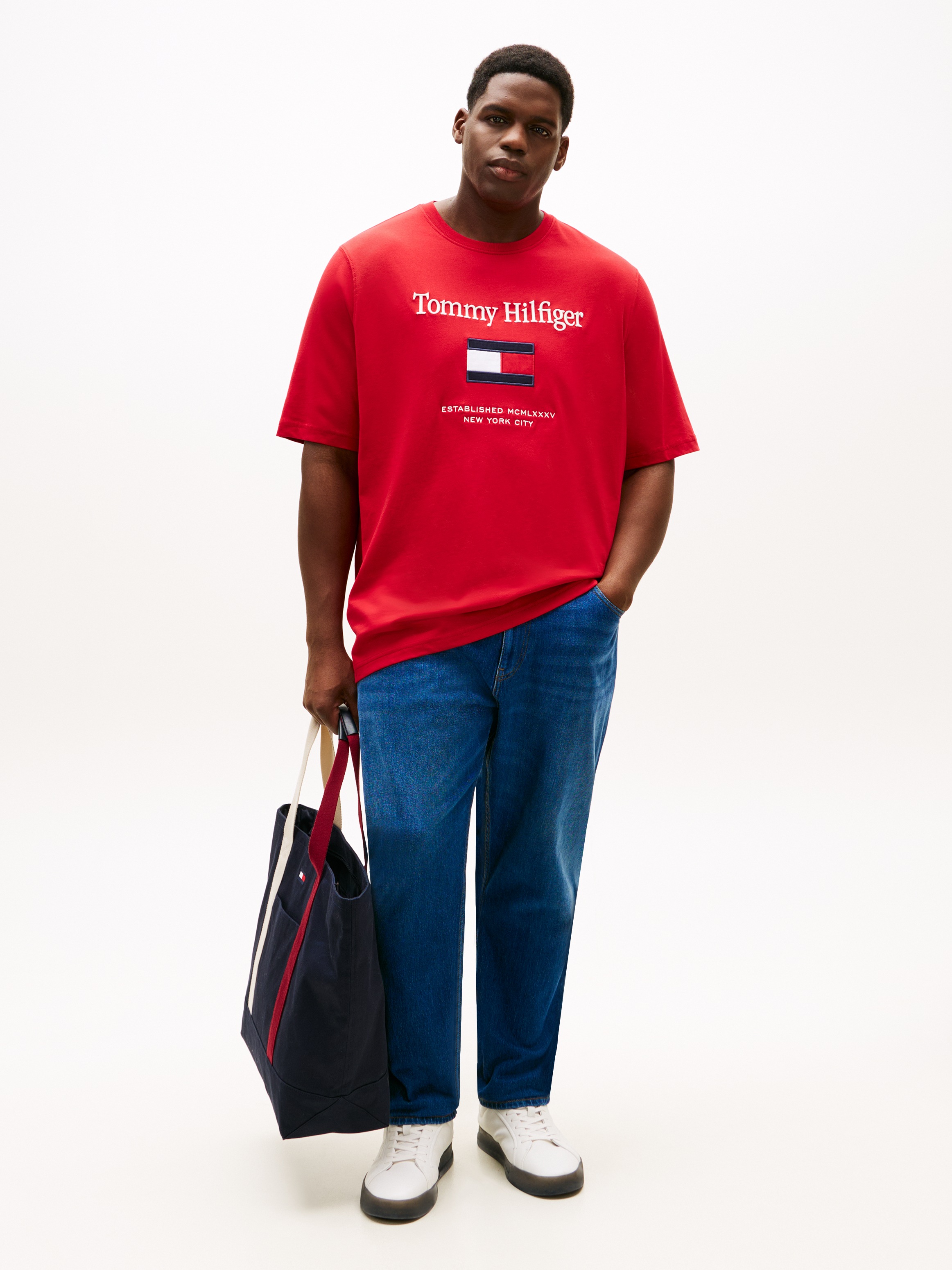 Tommy Hilfiger Big & Tall T-shirt »BT-TOMMY EMBRO FLAG« Grosse Grössen
