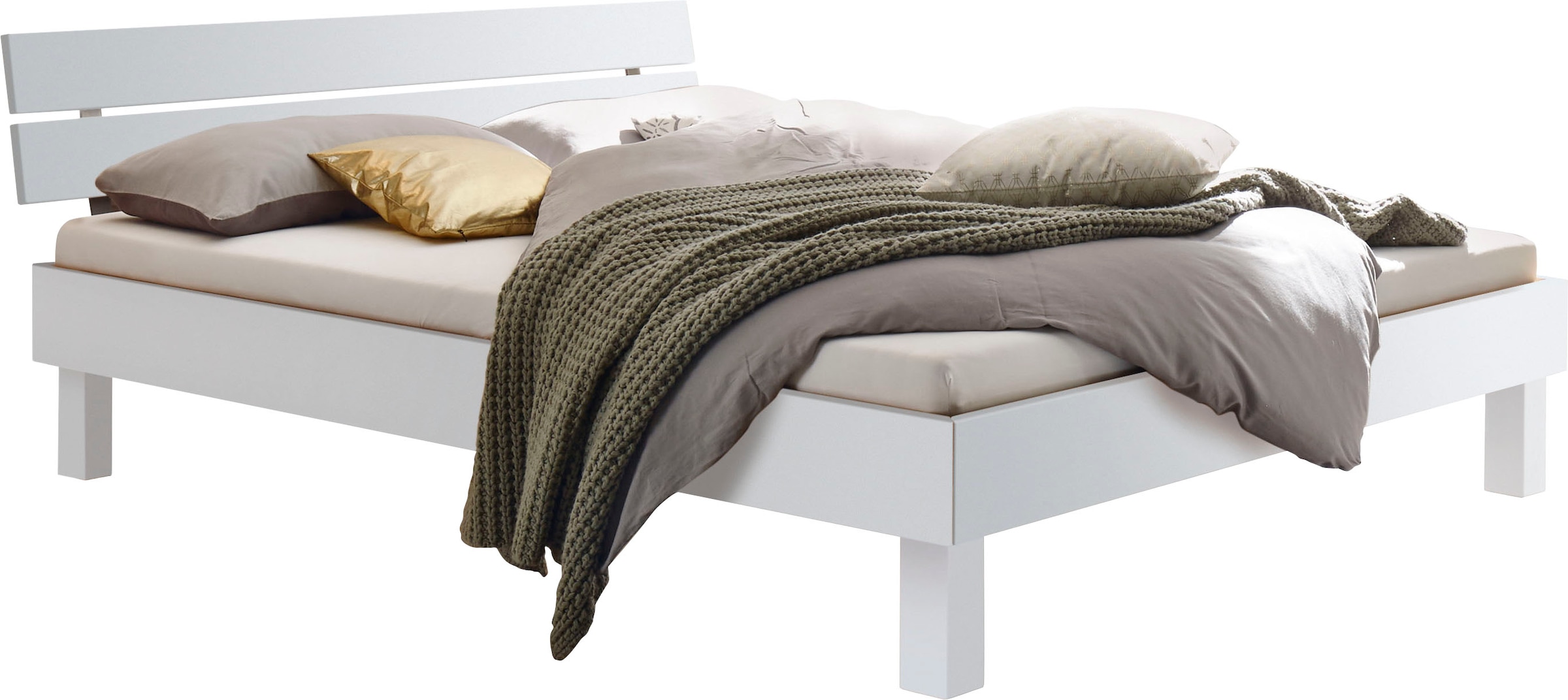 HASENA Lit en bois »Prato« hauteur du pied 25 cm