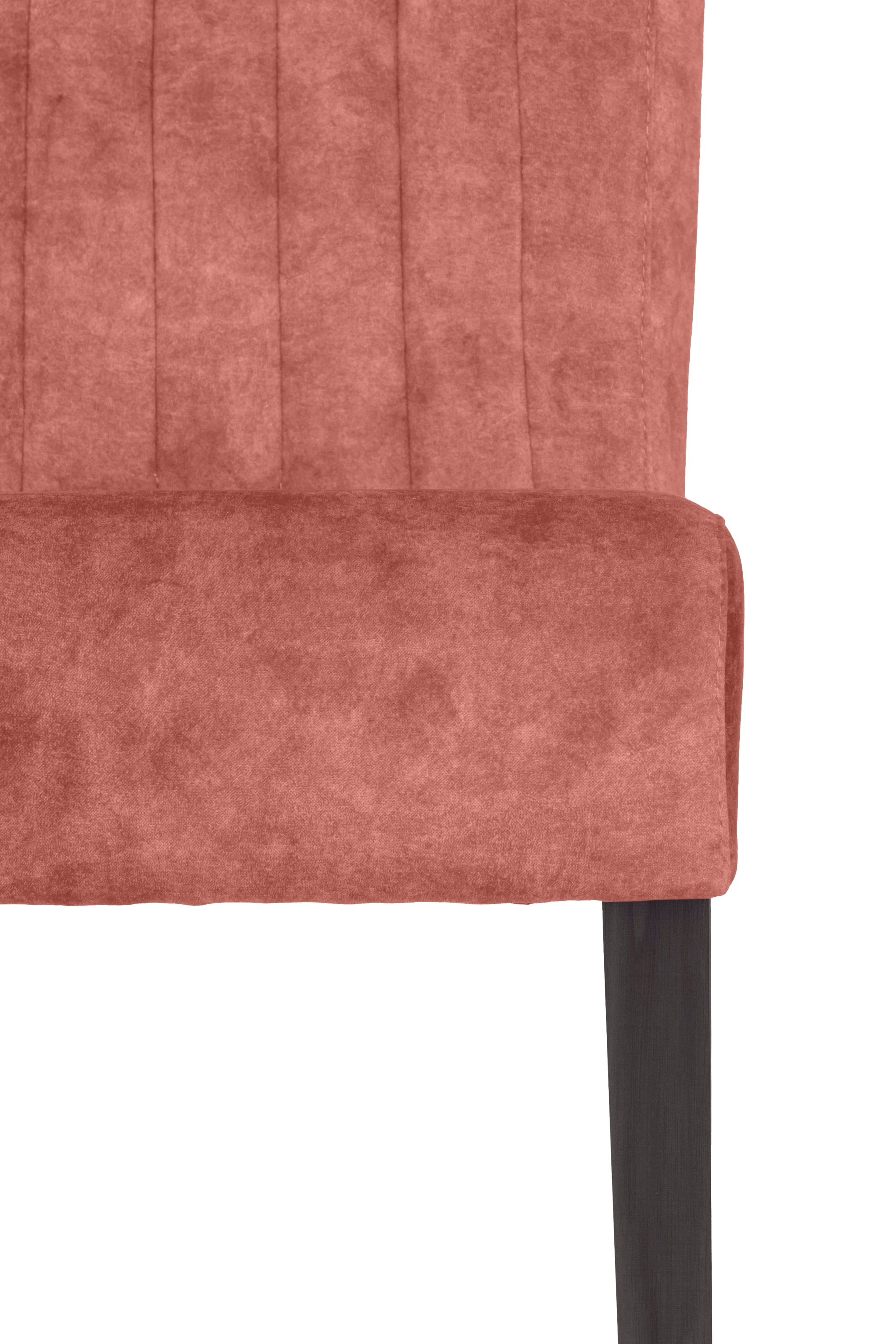 Home affaire 4-Fussstuhl (Set) 2 Stk. Samtvelours vertikale Nähte in der Rückenlehne