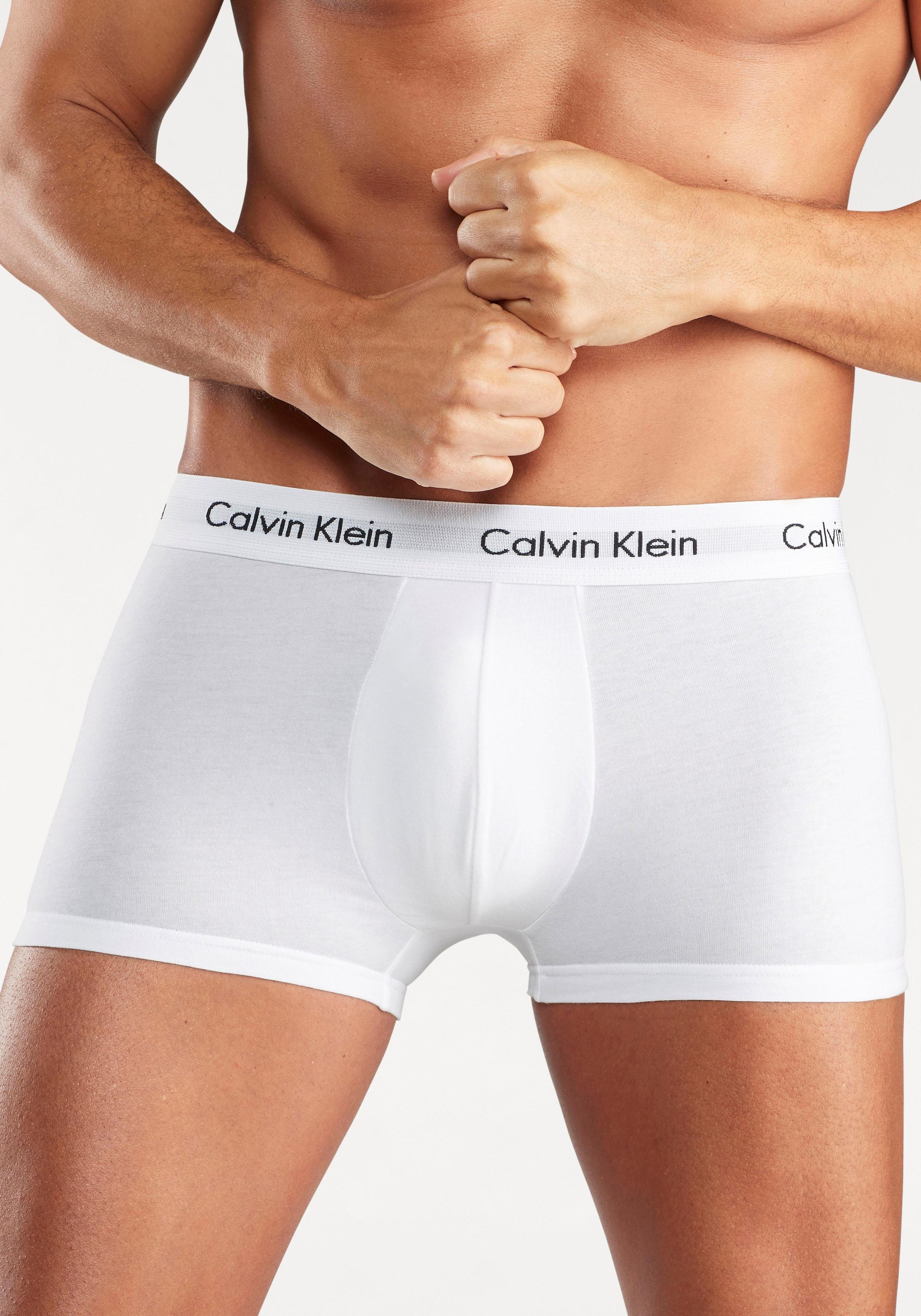 Calvin Klein Underwear Trunk »CK Low Rise Trunk 3 PACK« 3 Stk. tlg., mit weissem Webbund