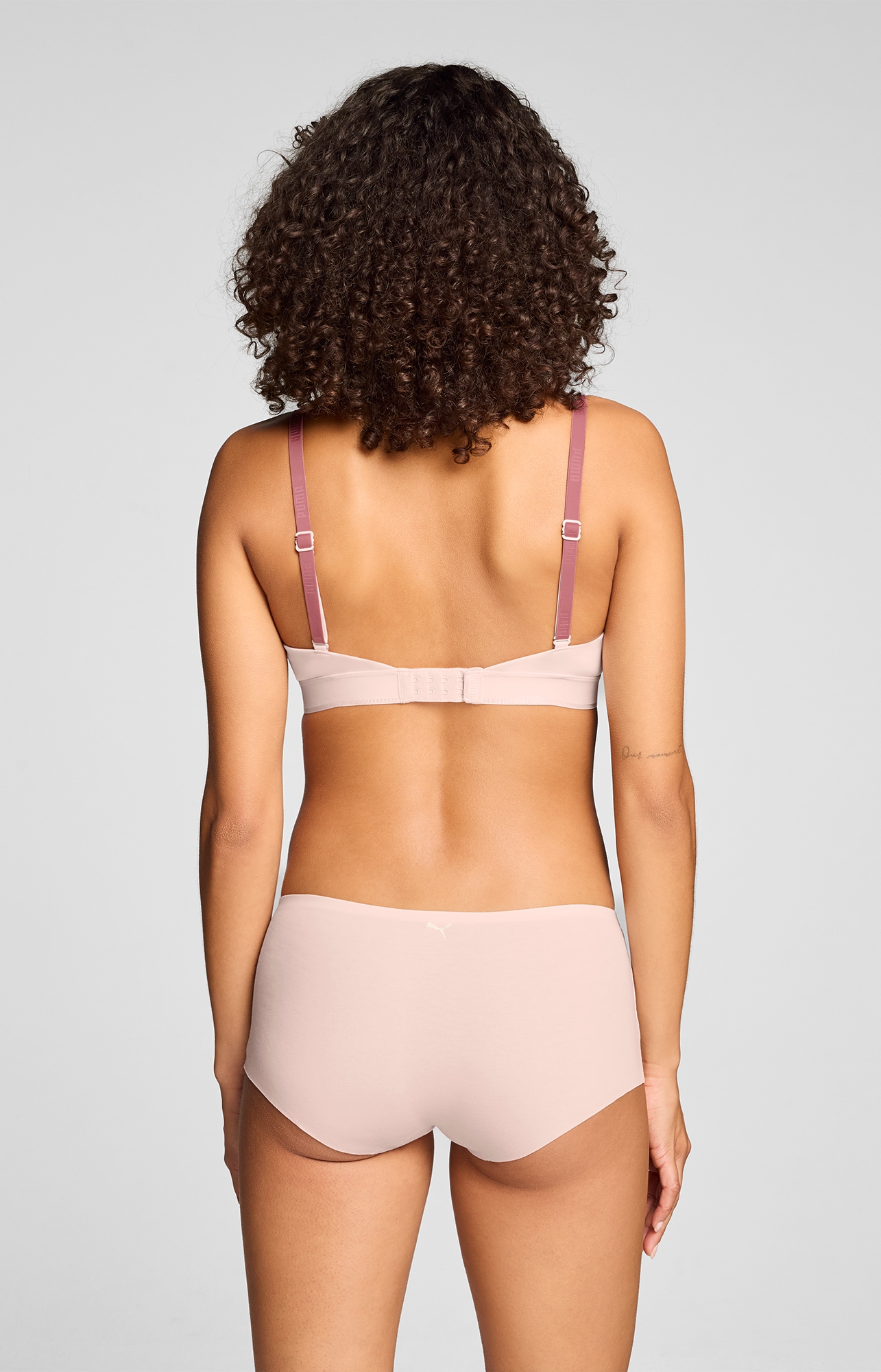 PUMA Panty »PUMA WOMEN INVISIBLE COTTON MINI SHORTS« 2er Pack,  nahtlose Ränder für eine unsichtbare Passform